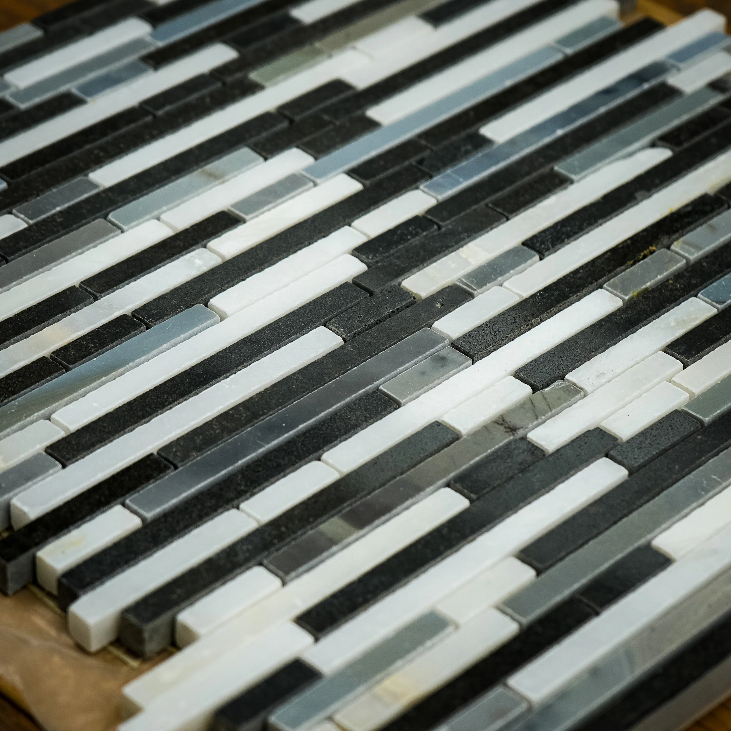 12" x 12" Carrara + Moon Stone Marble Mosaic Tile  5.1 sq. ft. (5 per box) - Image 6
