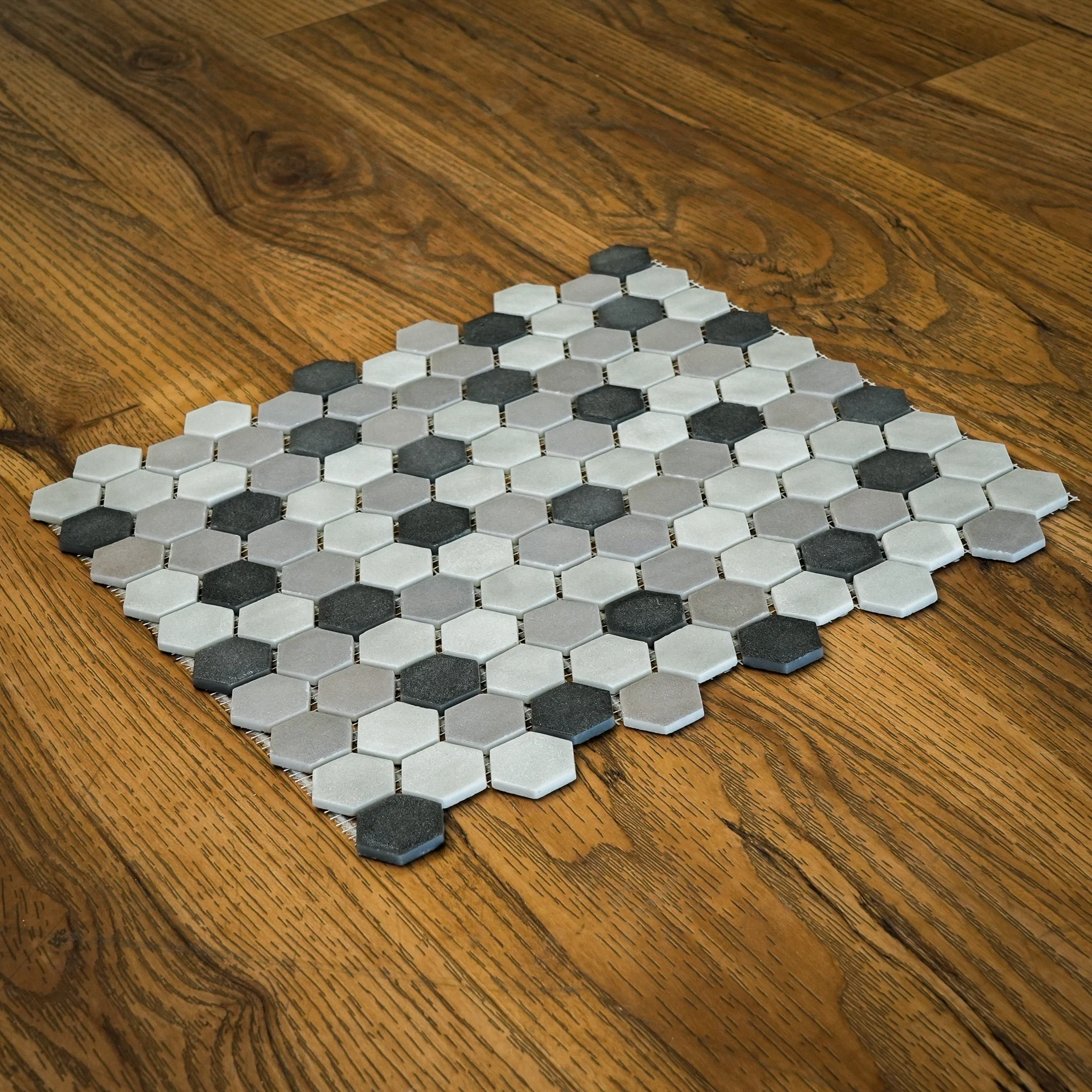 12" x 12" Onix Stoneblend Smoke Malla Mosaic Tiles – 5.63 sq. ft. (6 per box) - Image 3