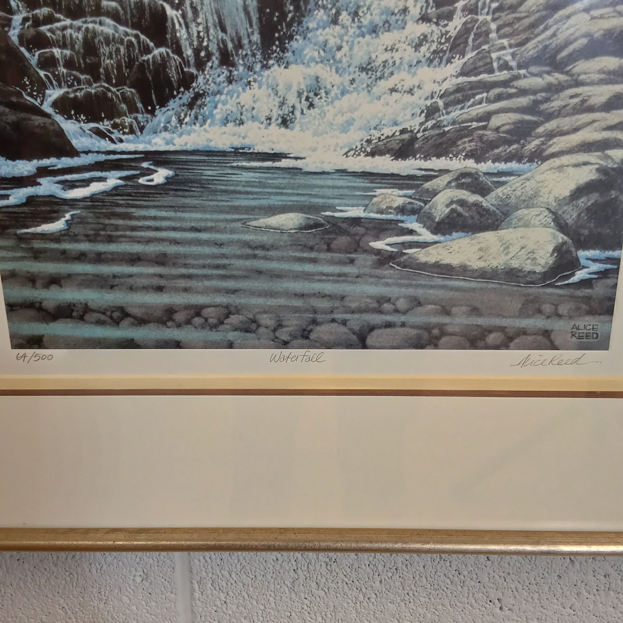 20"W Waterfall Limited Edition Artwork of Alice Reed - Image 2