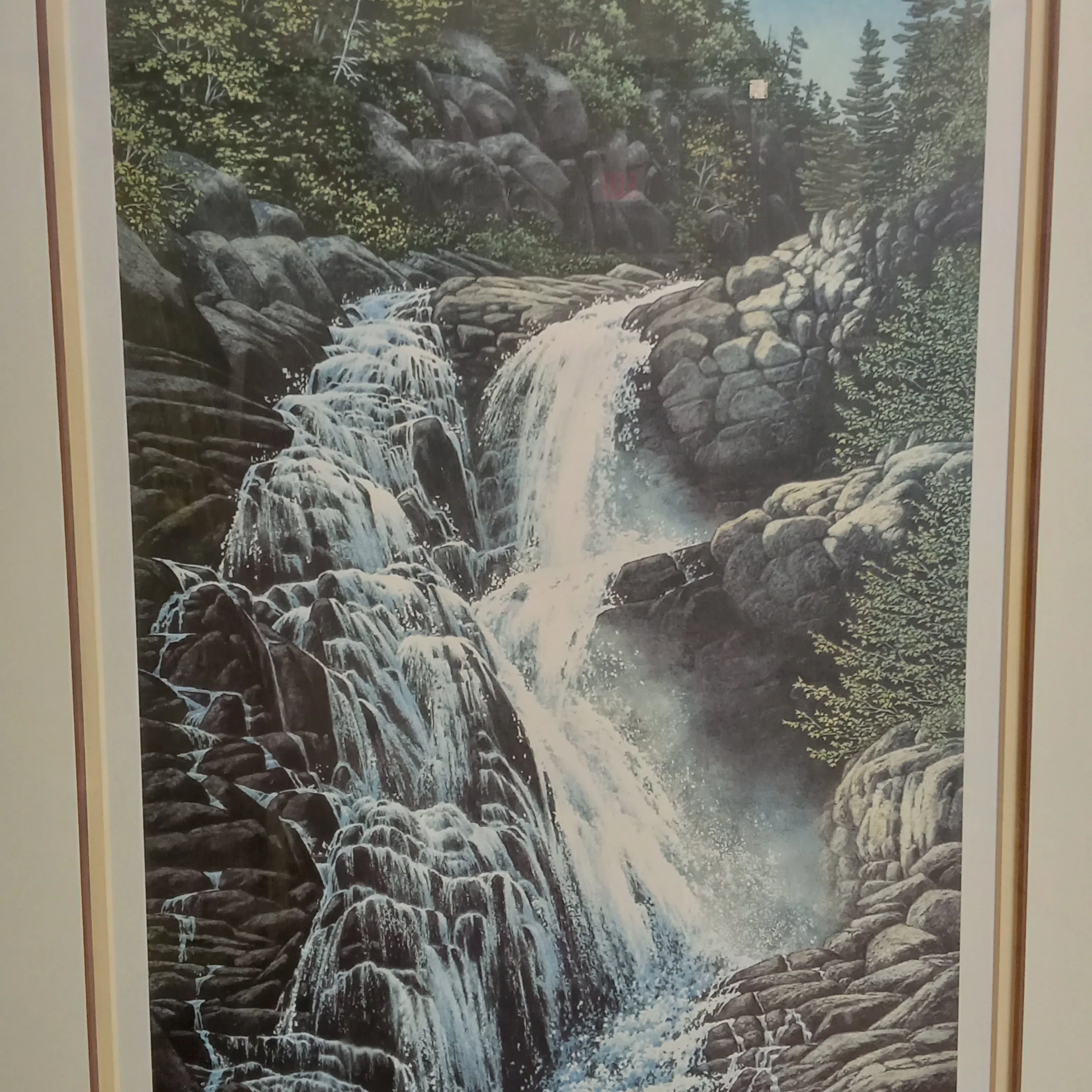 20"W Waterfall Limited Edition Artwork of Alice Reed - Image 3