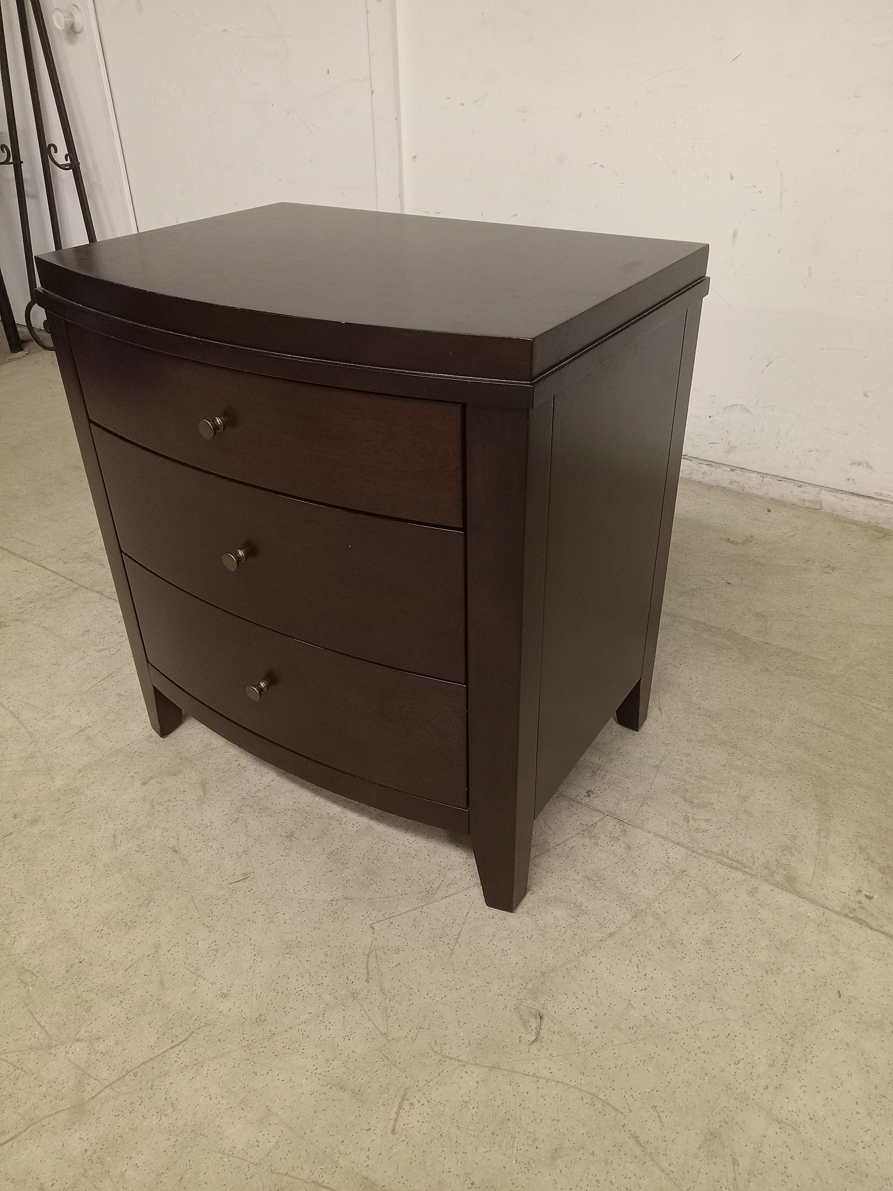 24"W Crate & Barrel 3 Drawer Nightstand - Image 5