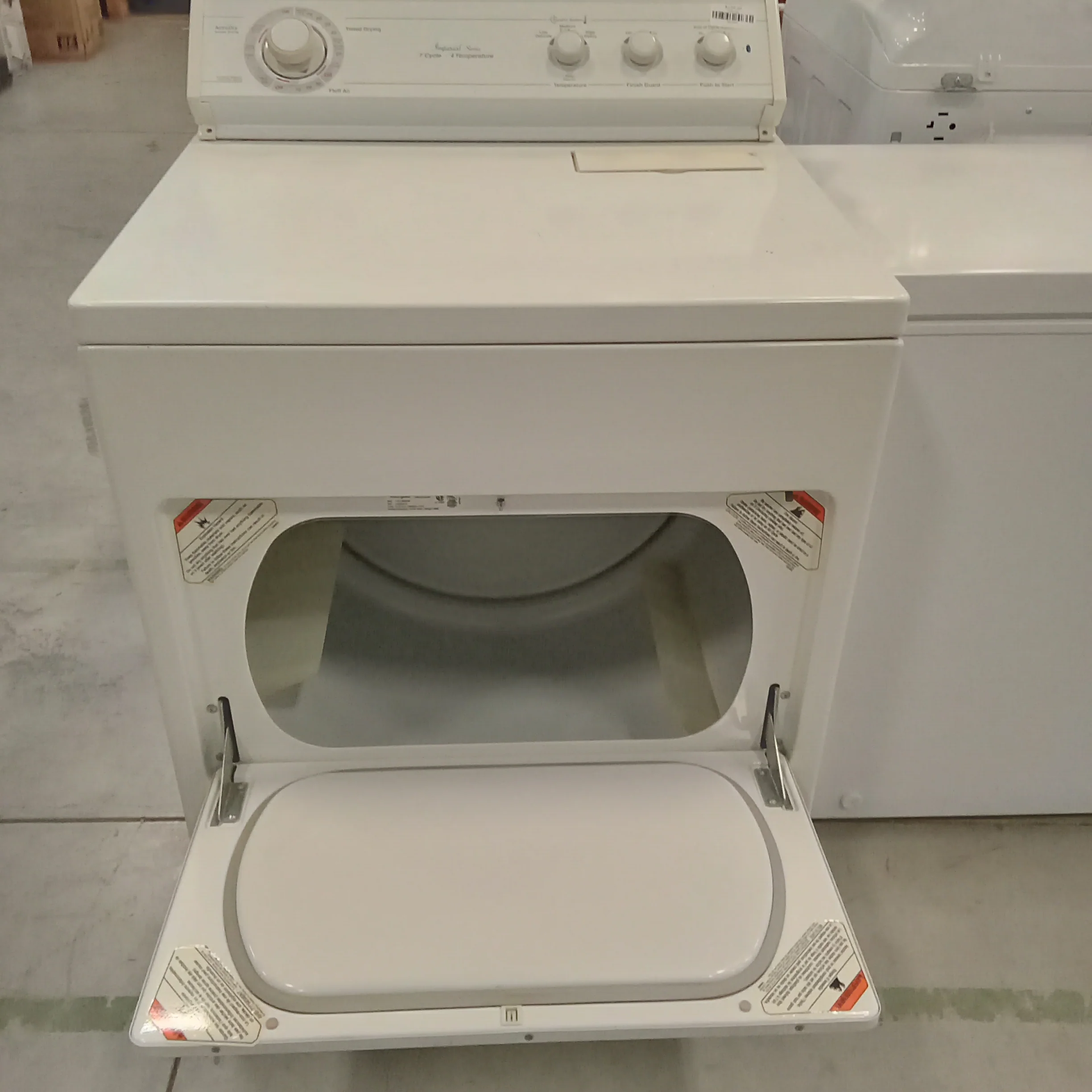 29"W White Electric Front Load Dryer - Image 2