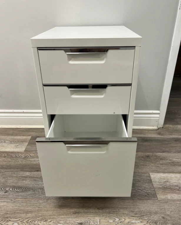 3 Drawer Mobile Filing Cabinet - Image 2