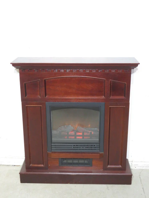 36" Cherry Mantel with Electric Fireplace - Image 2