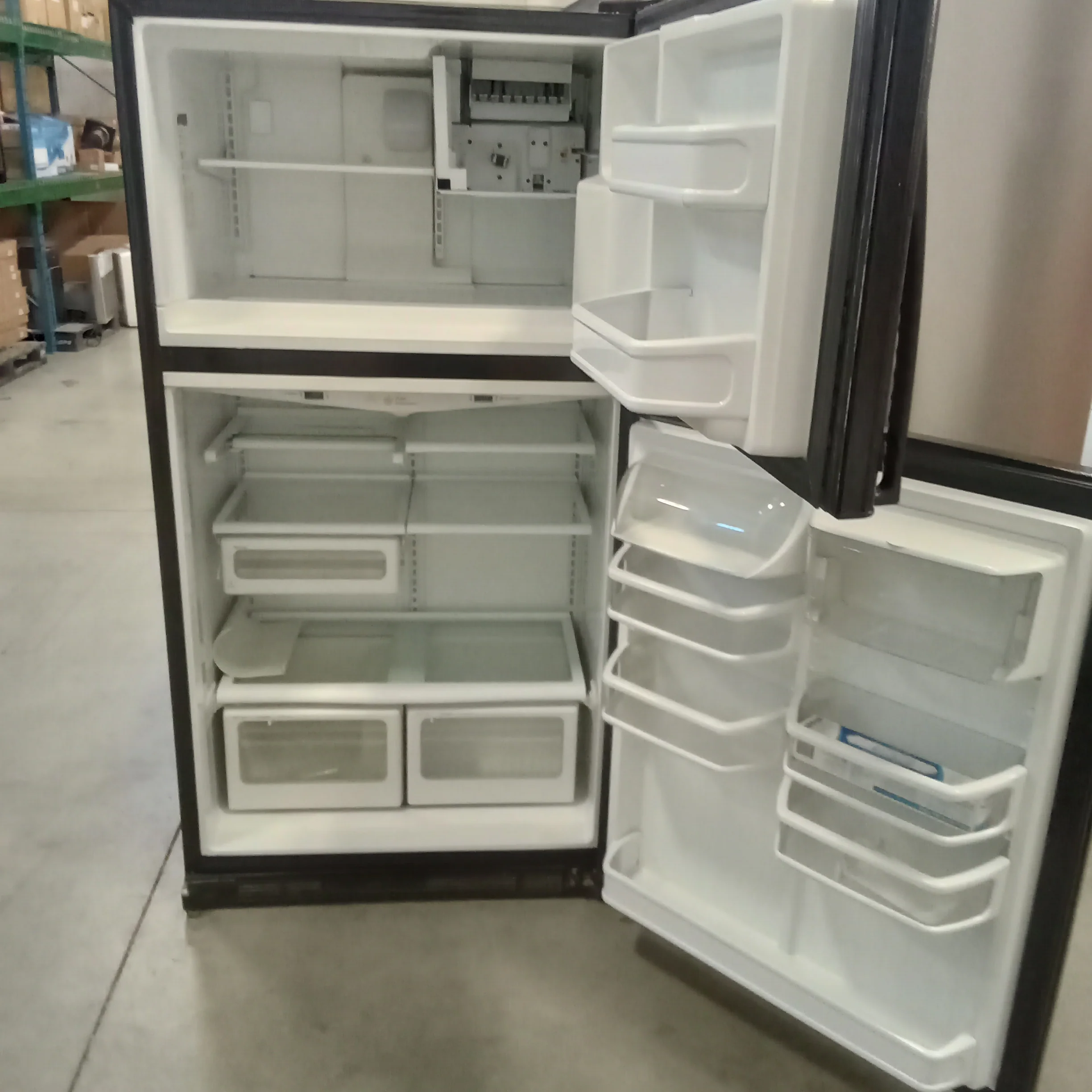 36"W Fridge Freezer with Water Dispenser in Black - Image 2