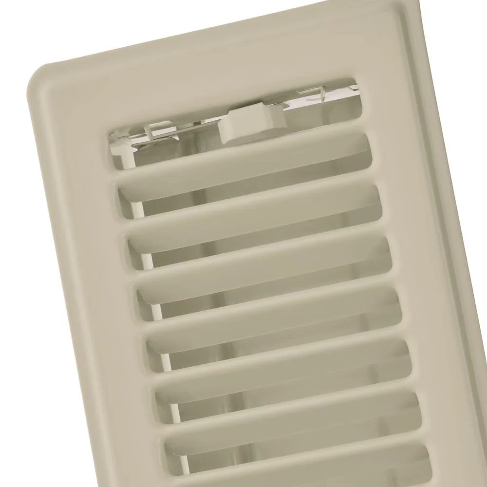 3x10-inch Steel Louvered Floor Register in Fog/Beige - Image 3