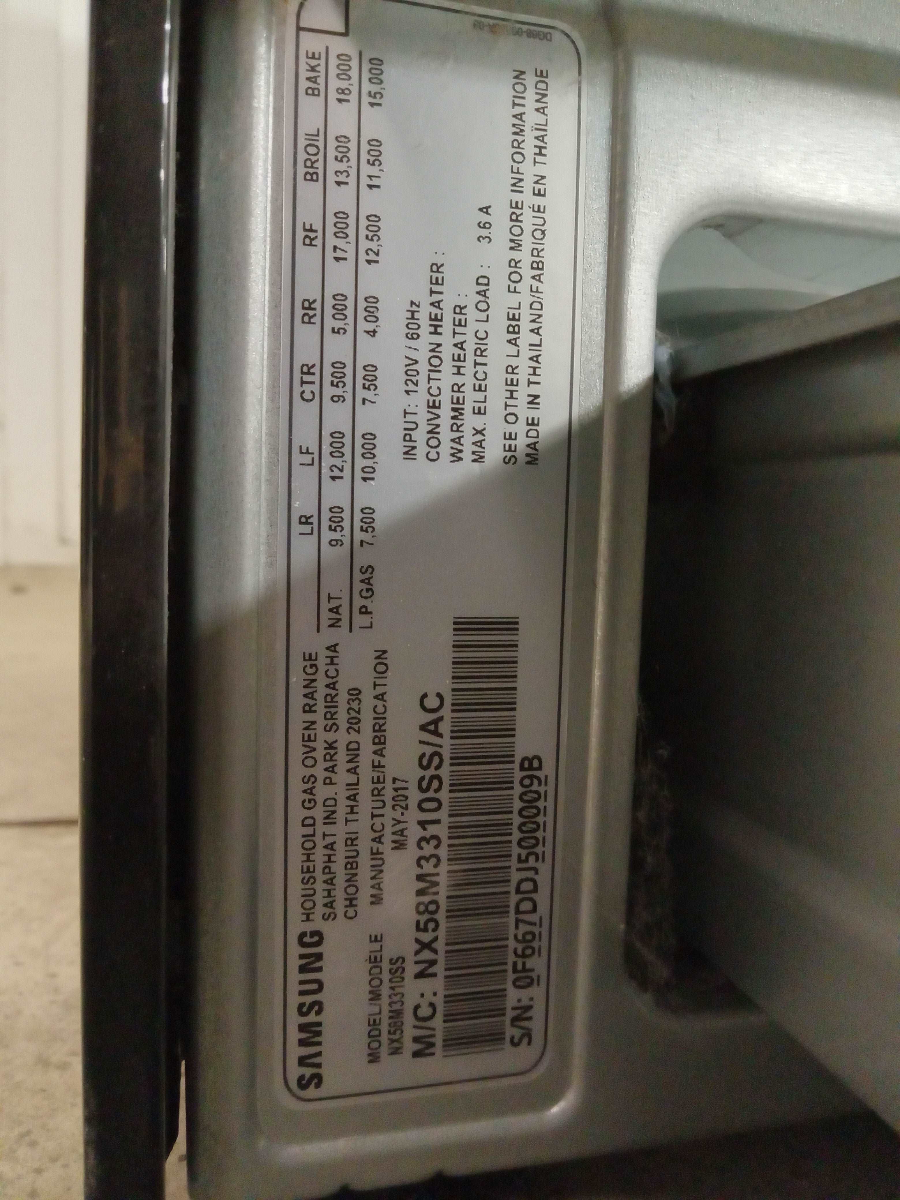 40"W Samsung Stainless Steel Gas Range - Image 6