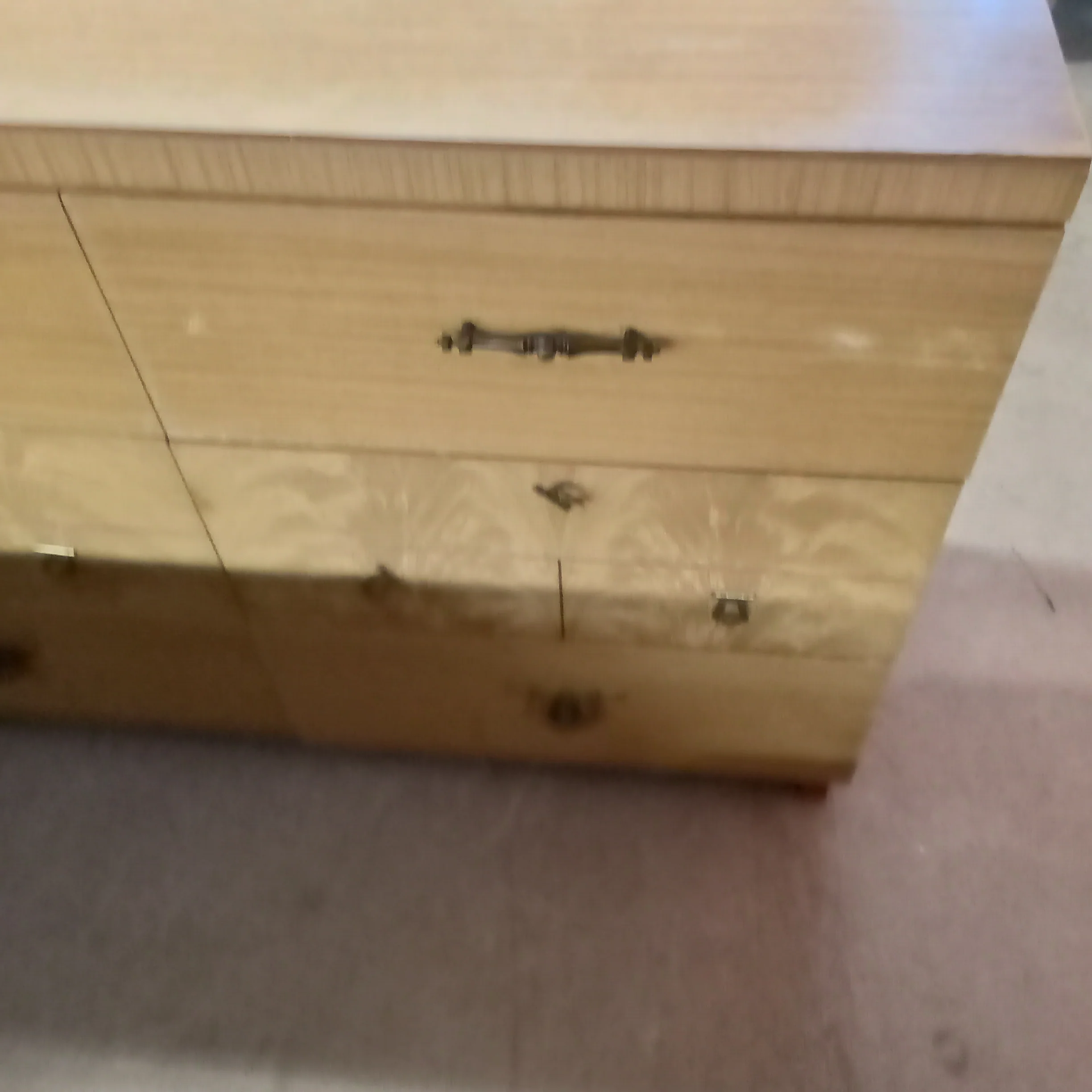 47"W 6-Drawer Art Deco Style Dresser - Image 2