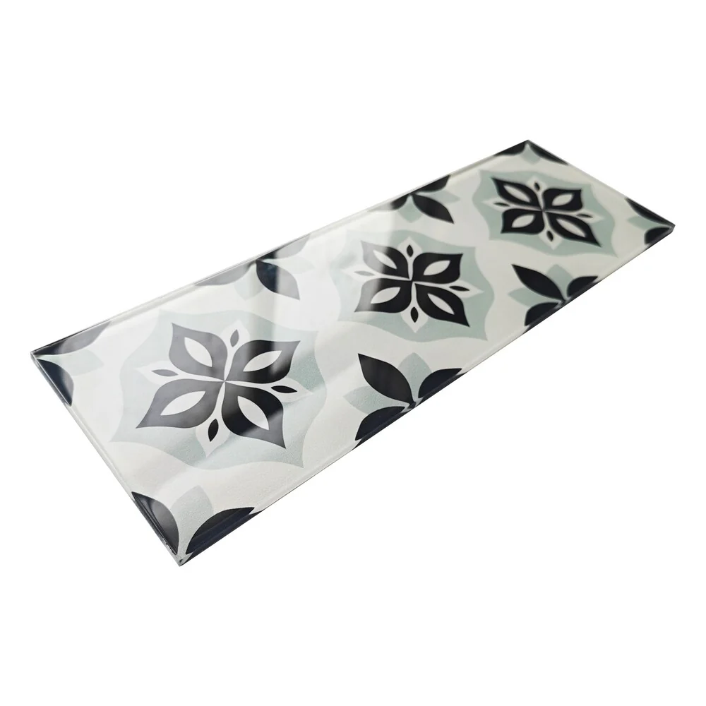 4x12-inch LuxySplash Vintage Glass Wall Tile - 1sq. ft. (3pcs) - Image 2