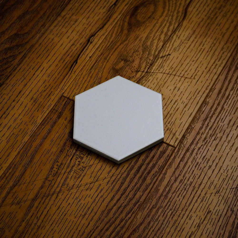 4x4.5-Inch Matte Light Grey Hex Porcelain Tile – 50 pcs box covers 6.25 sq ft - Image 3