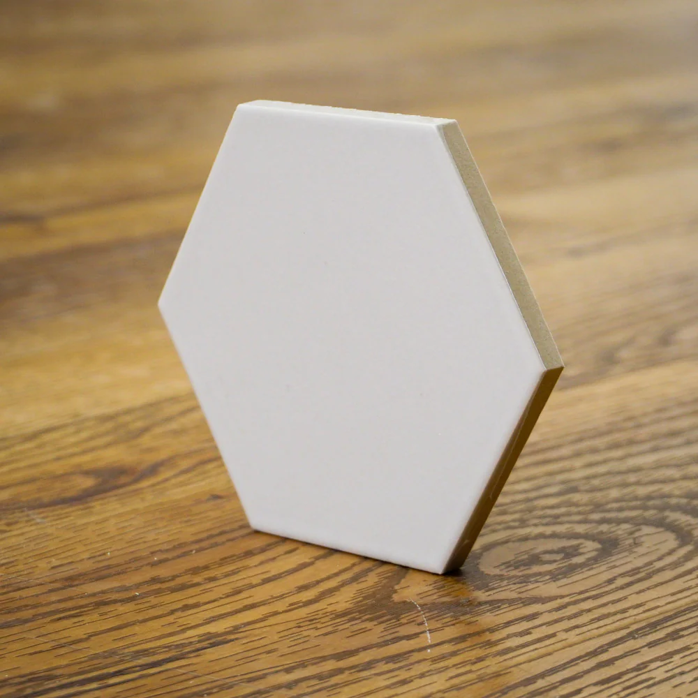 4x4.5-Inch Matte Light Grey Hex Porcelain Tile – 50 pcs box covers 6.25 sq ft - Image 5