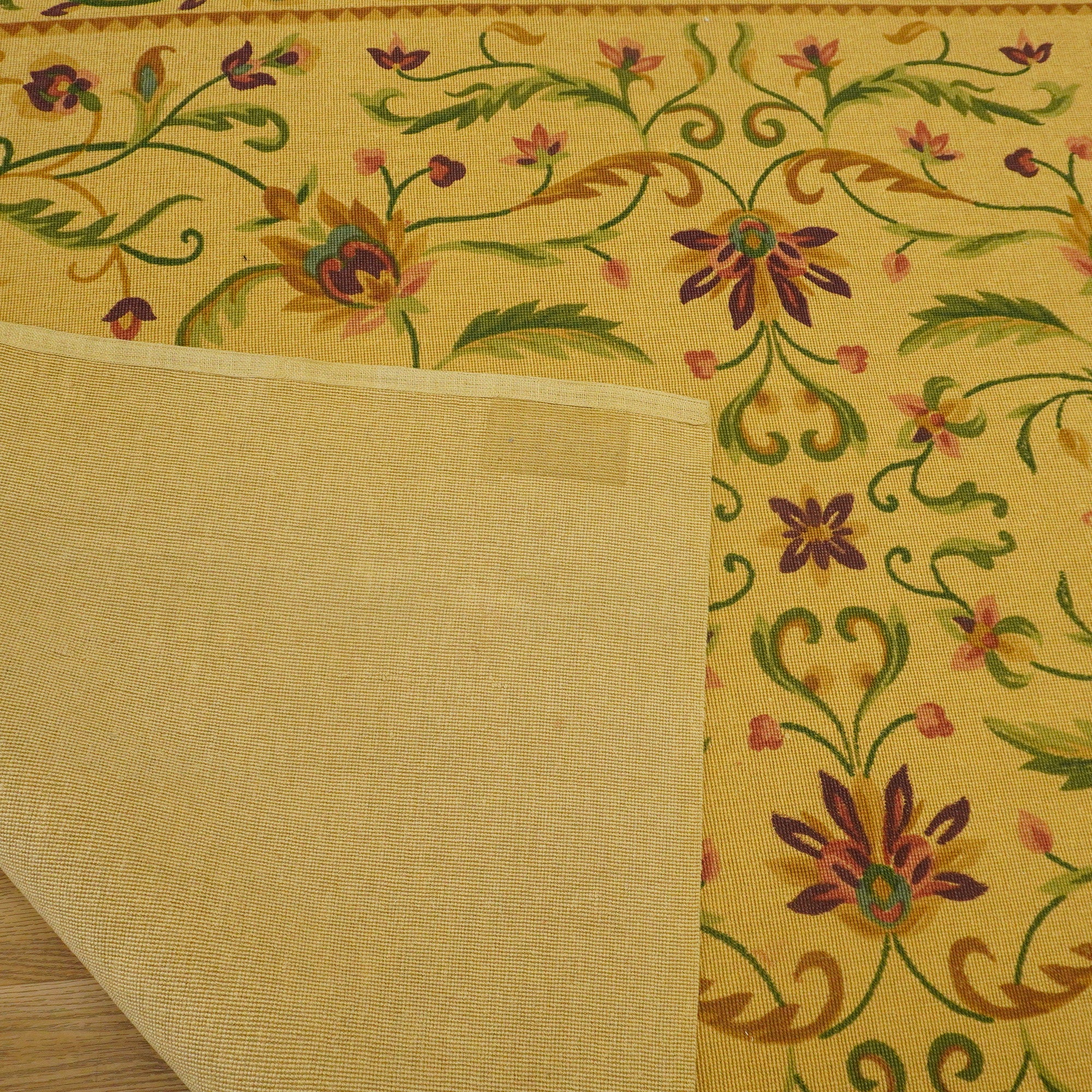 6x9-ft Sisal Area Rug - Floral Yellow & Multicolor - Image 4