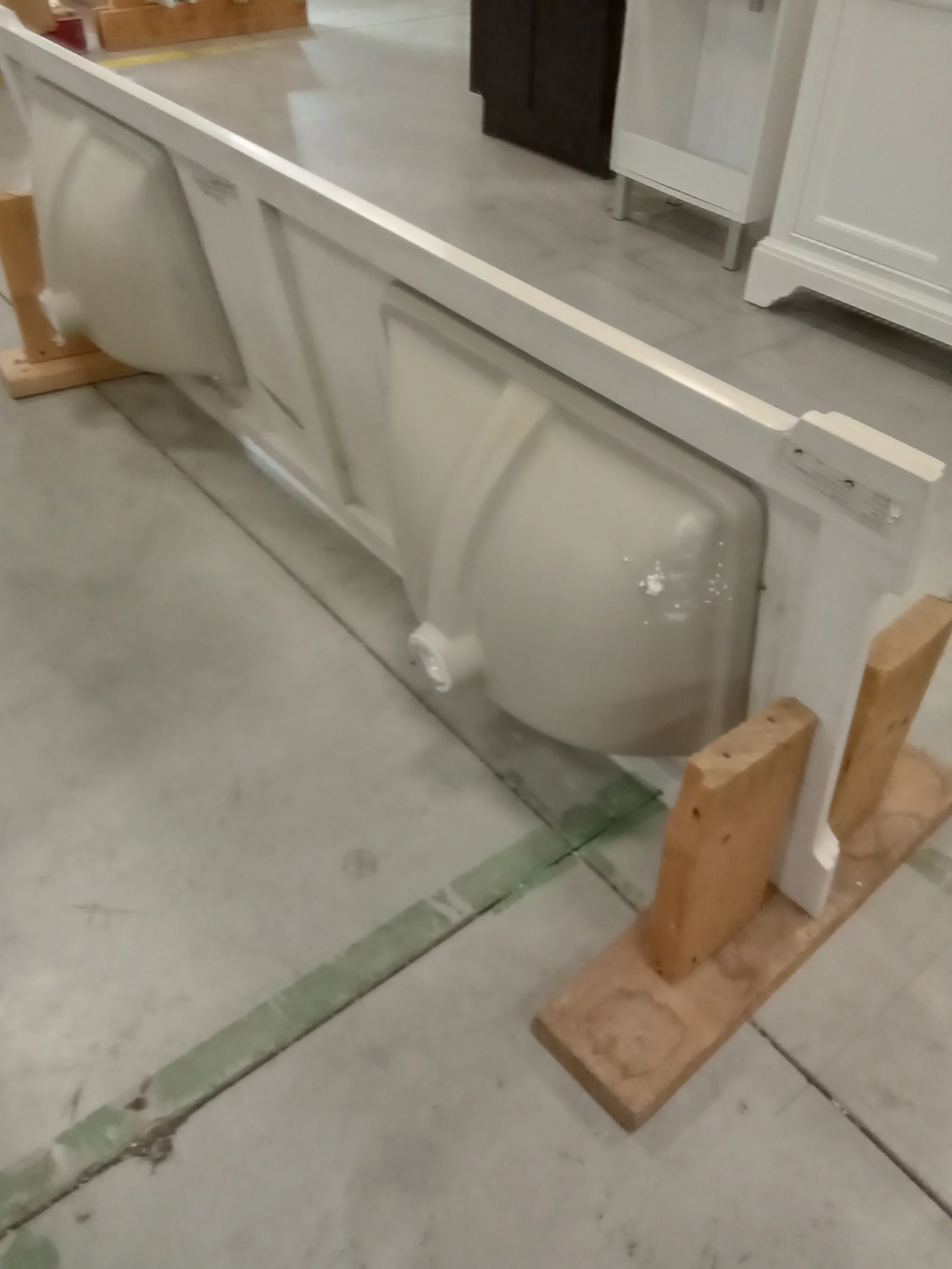 72" x 23" Diamond Quartz Double Sink Countertop - Image 5