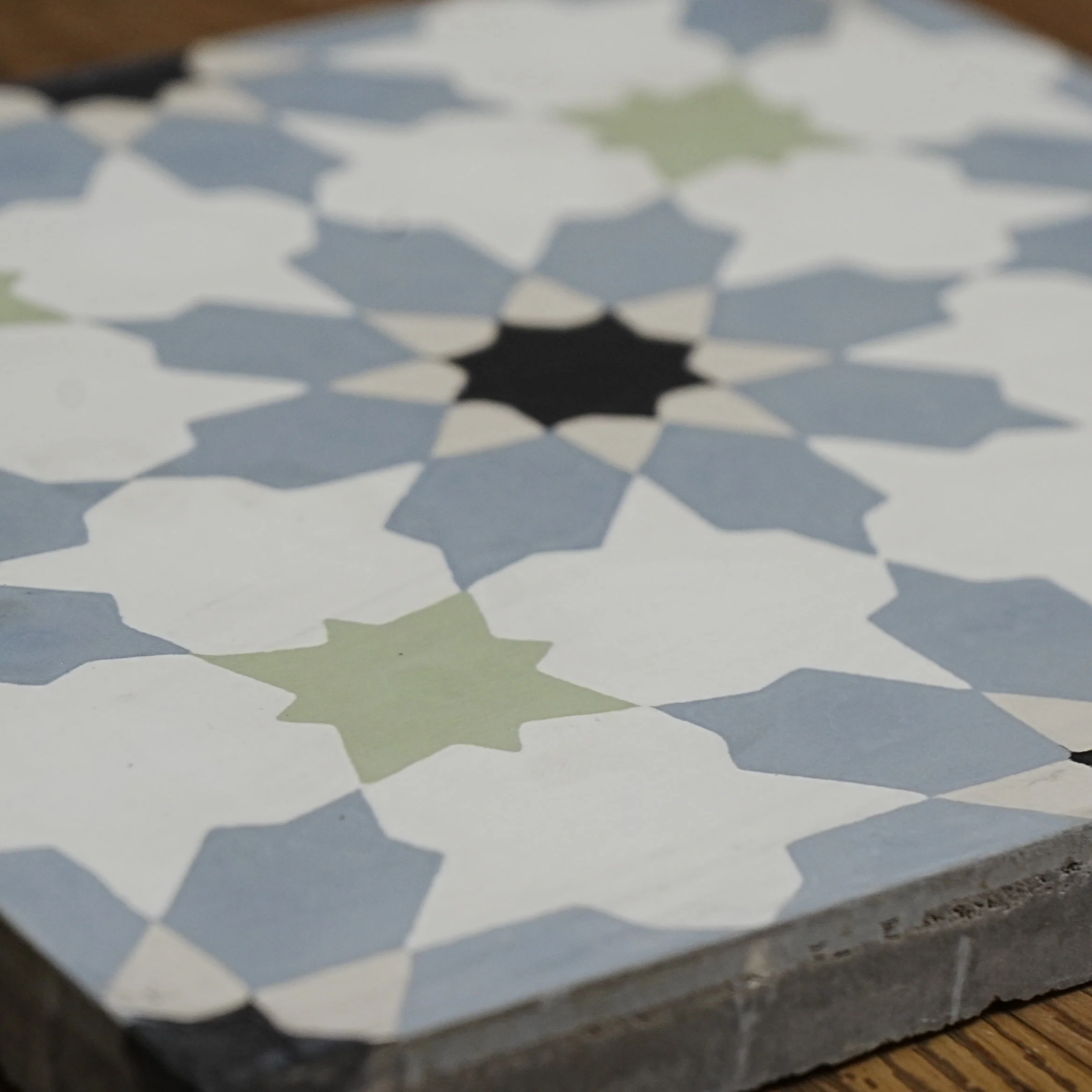 8x8-Inch Moorish Cement Tile, Star Motif – 13 pcs box covers 5.78 sq ft - Image 4