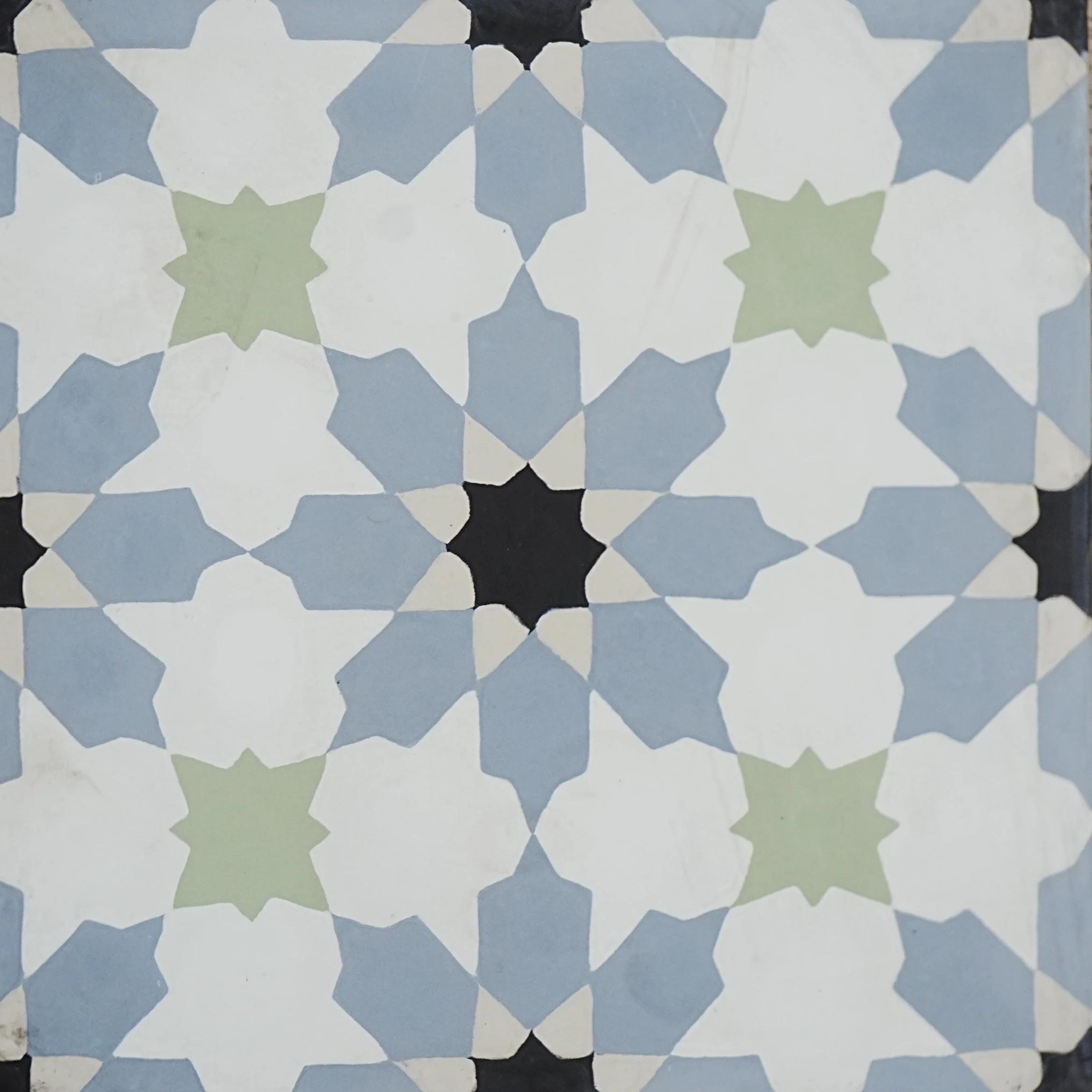 8x8-Inch Moorish Cement Tile, Star Motif – 13 pcs box covers 5.78 sq ft - Image 7
