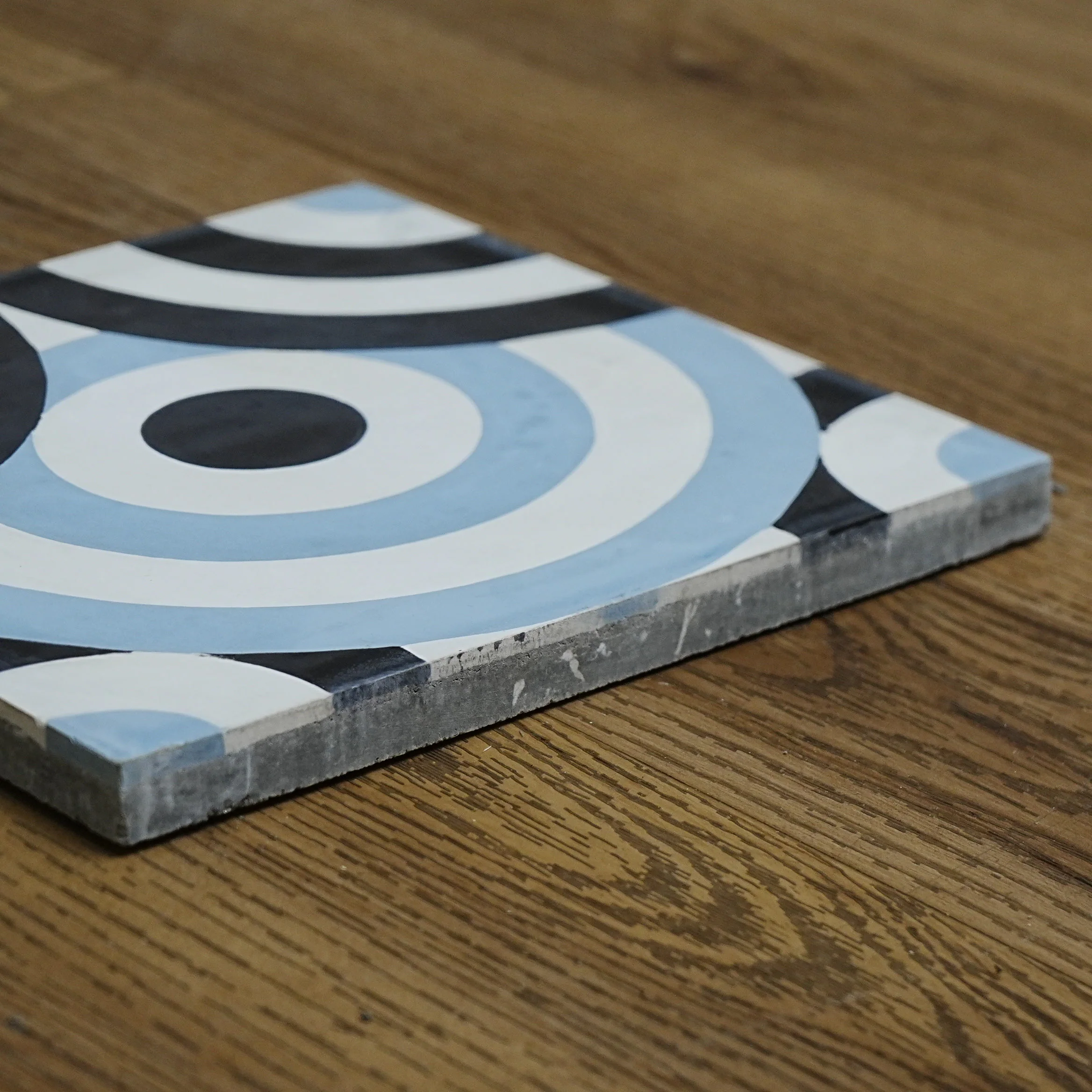 8x8-Inch NT3-E202 Cement Tile, Circular Motif – 13 pcs box covers 5.78 sq ft - Image 2