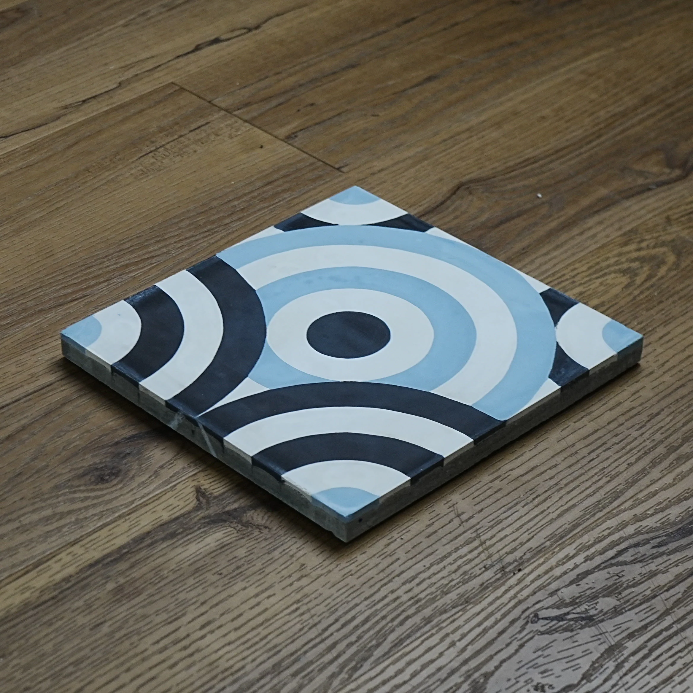 8x8-Inch NT3-E202 Cement Tile, Circular Motif – 13 pcs box covers 5.78 sq ft - Image 3