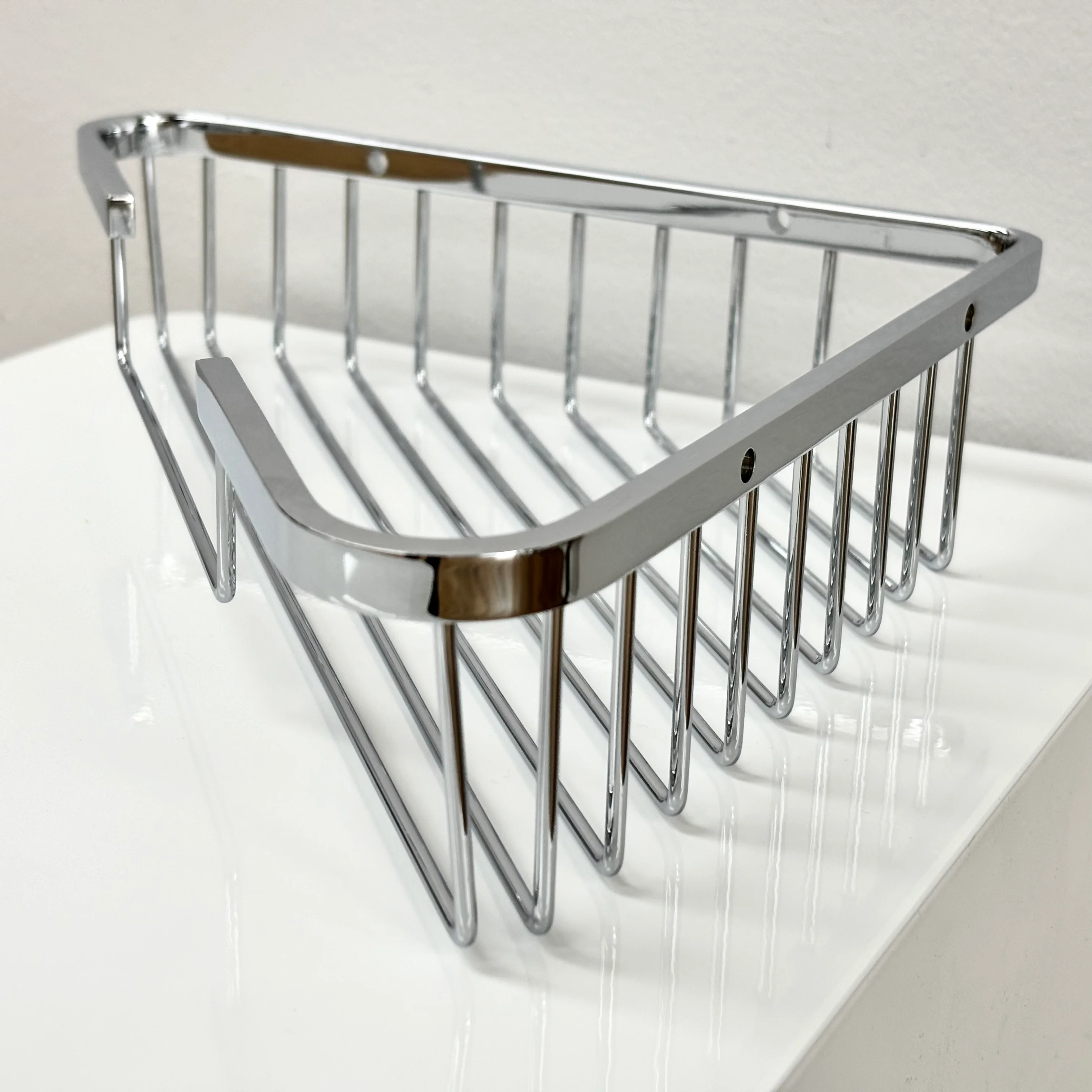 9.5-Inch Corner Soap Basket in Polished Chrome, 2735 - Image 2