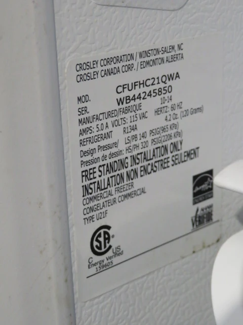 ANFCNA White Upright Freezer - Image 4