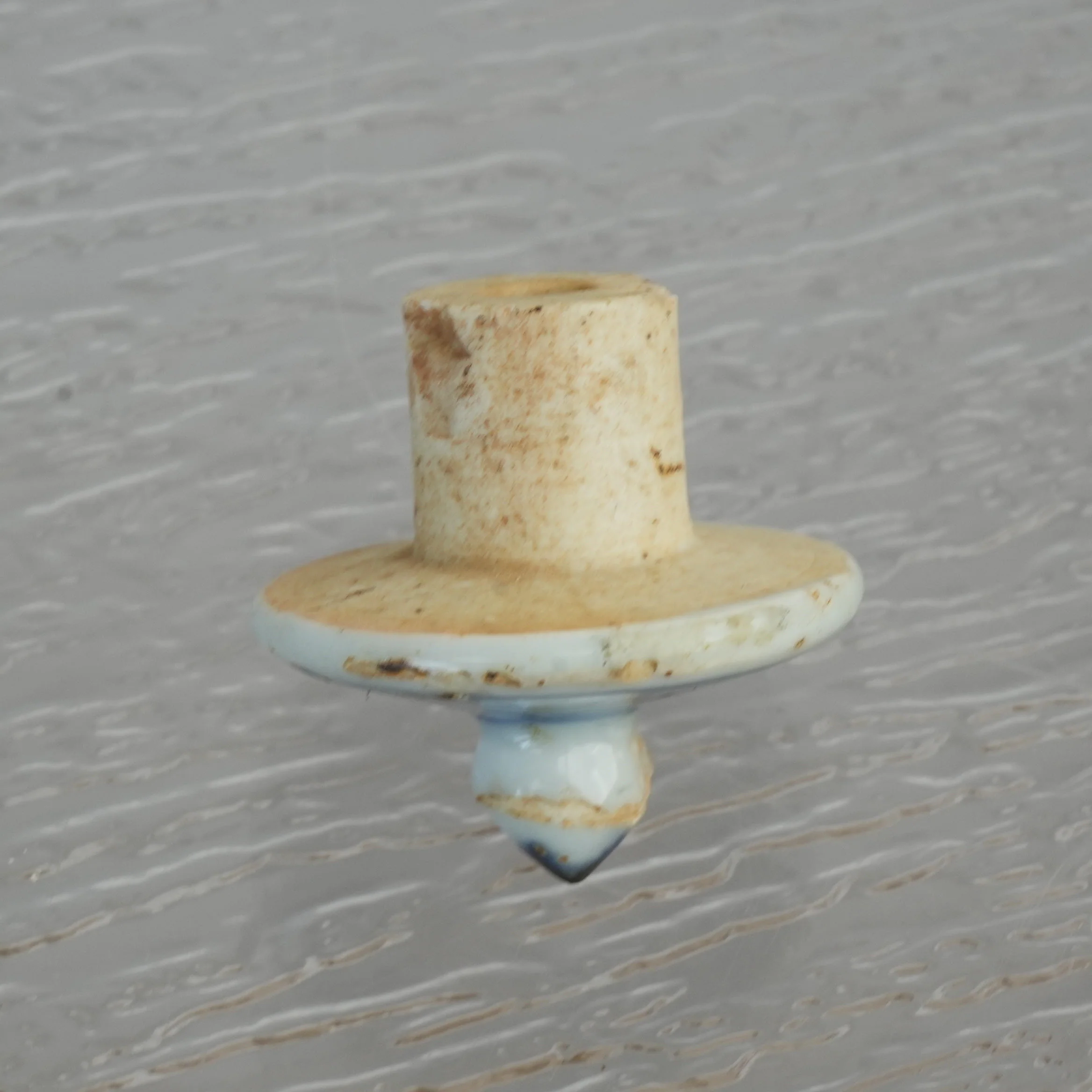 Antique Chinese Blue and White Porcelain Liquor Warmer - Image 4