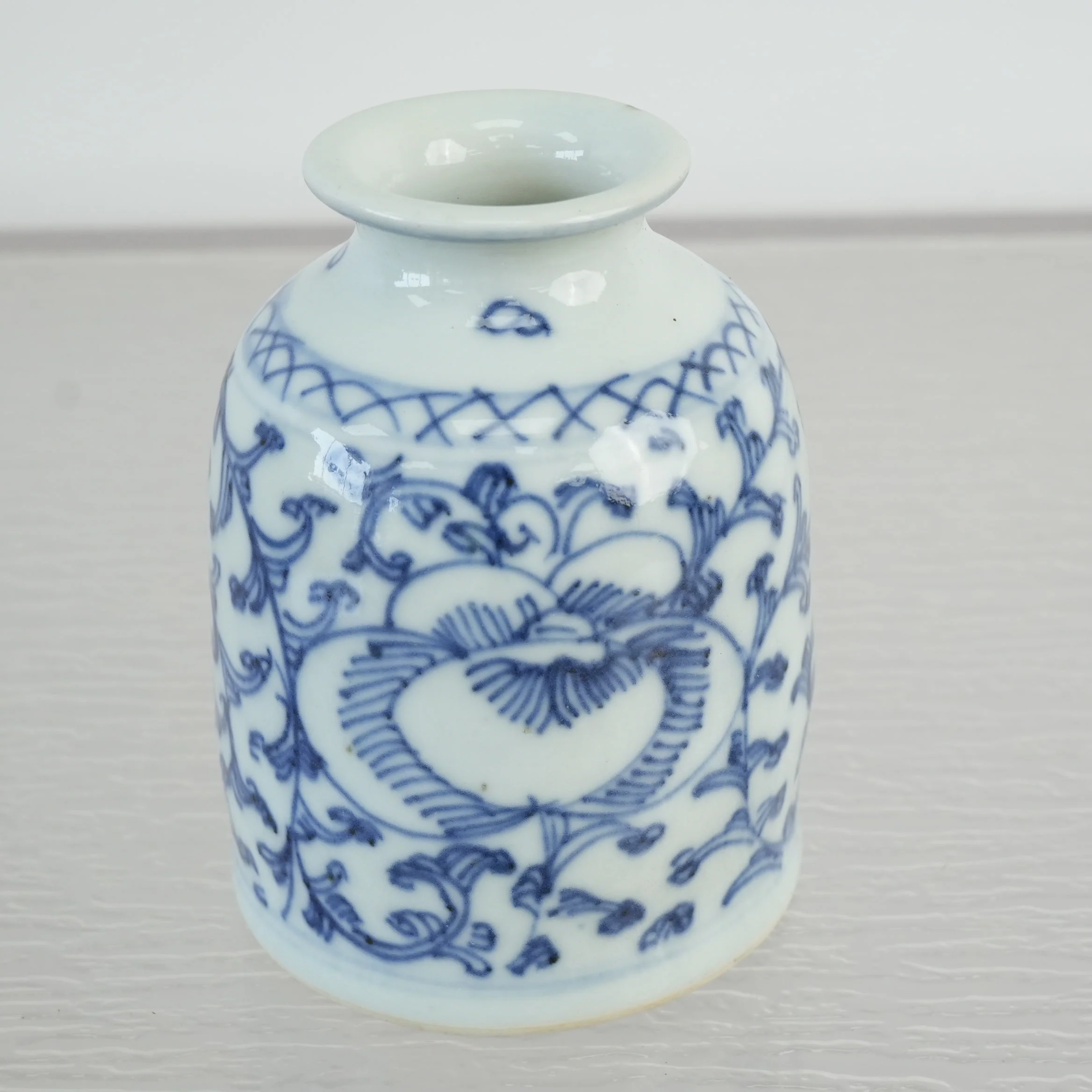 Antique Chinese Blue and White Porcelain Ink Container - Image 3