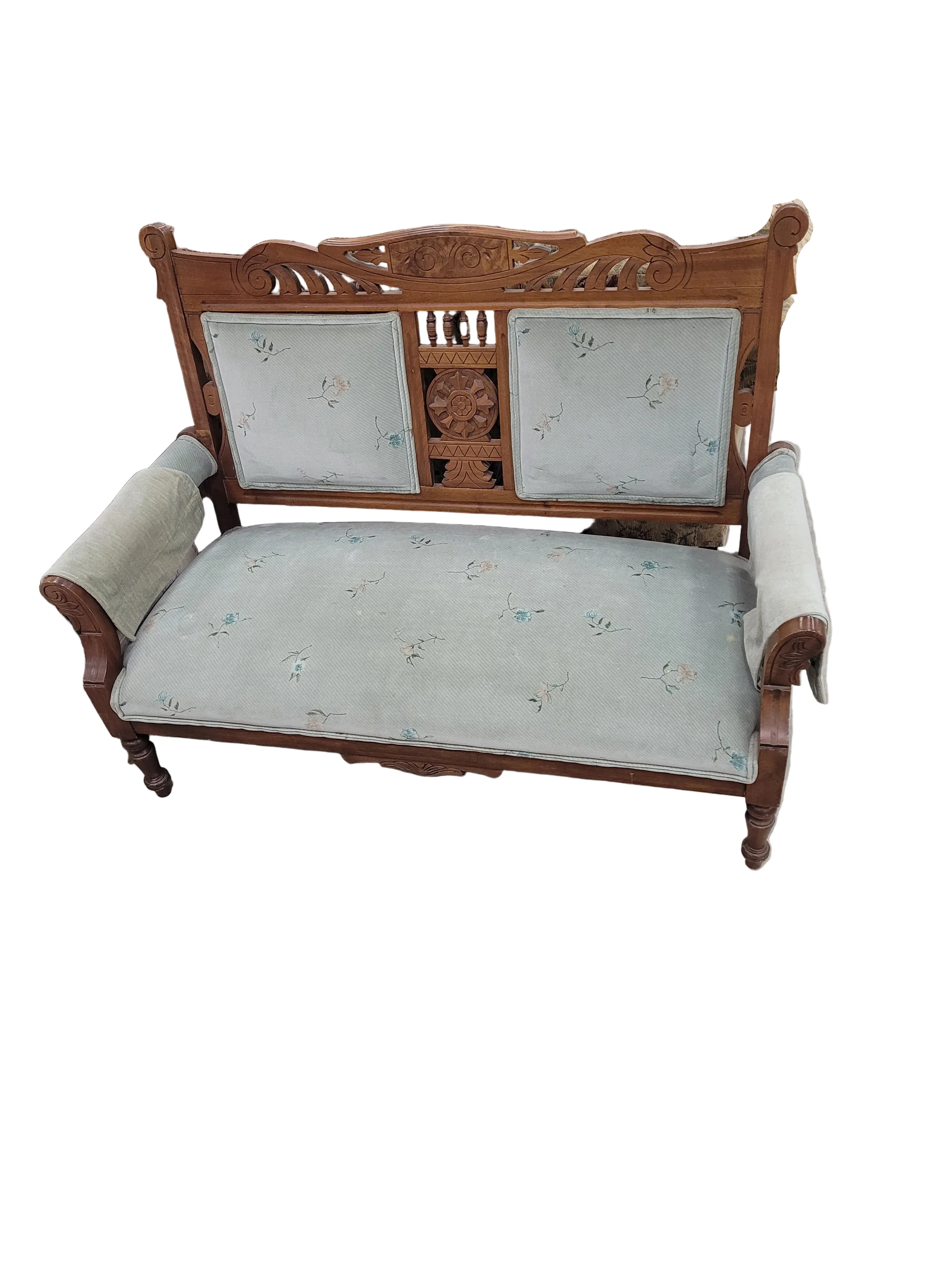 Antique Eastlake Victorian Settee - Image 2