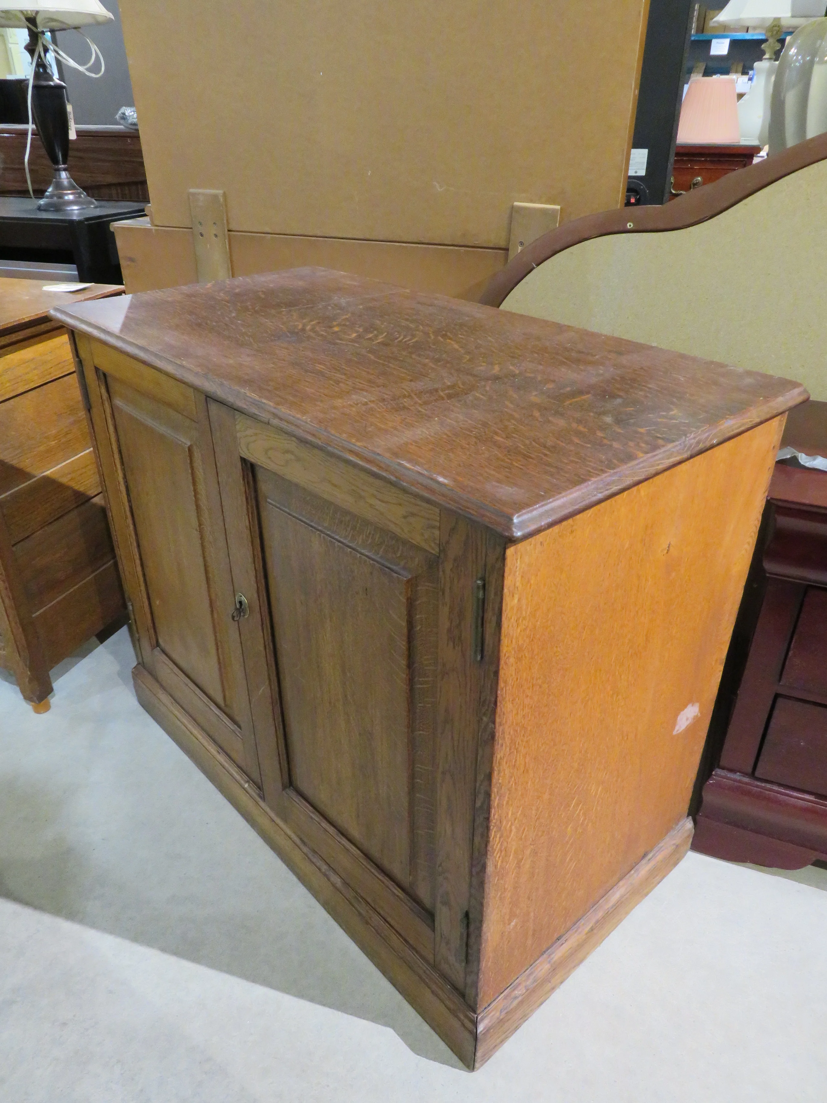 Antique Oak Cupboard - Image 2