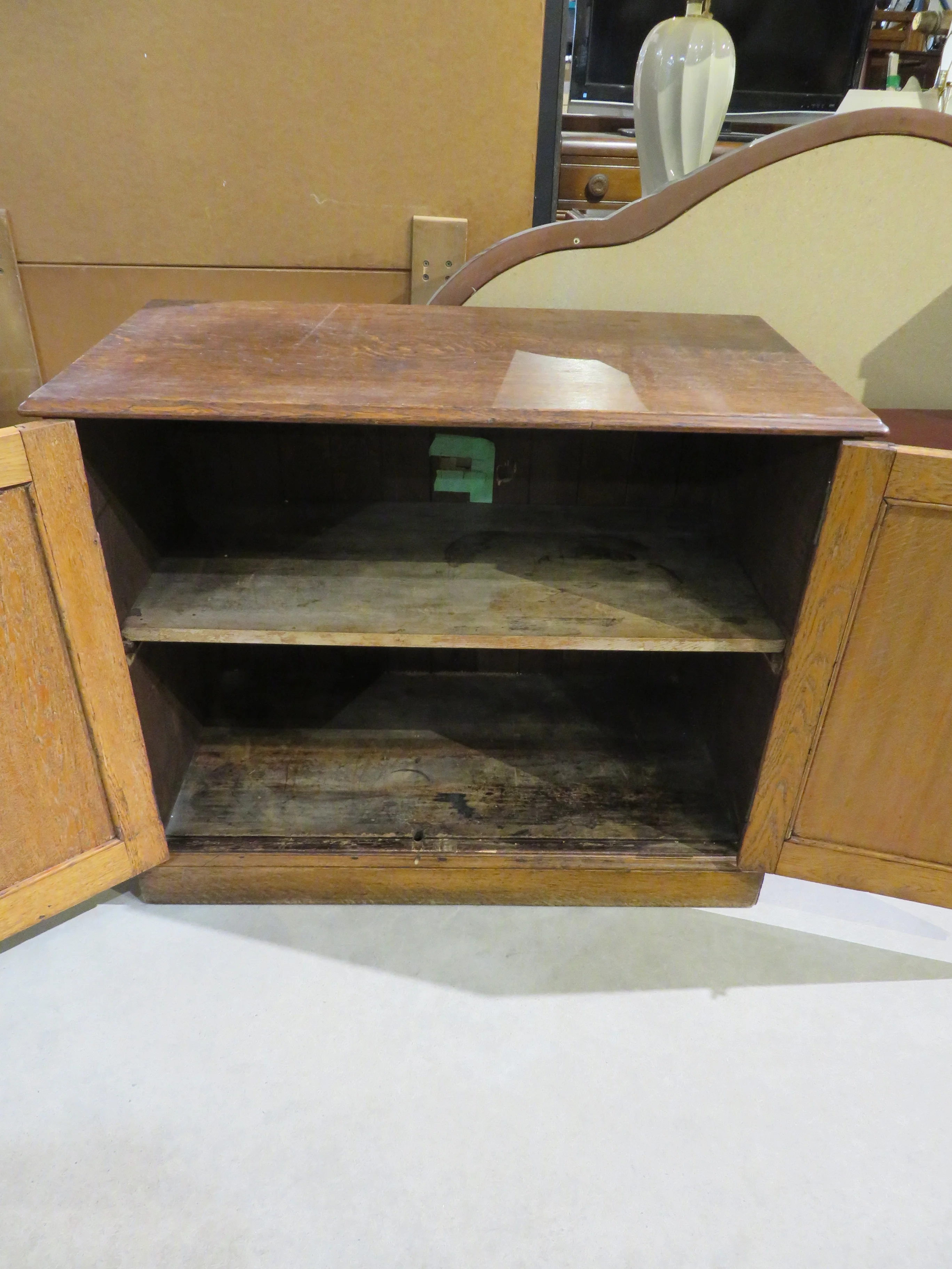 Antique Oak Cupboard - Image 3