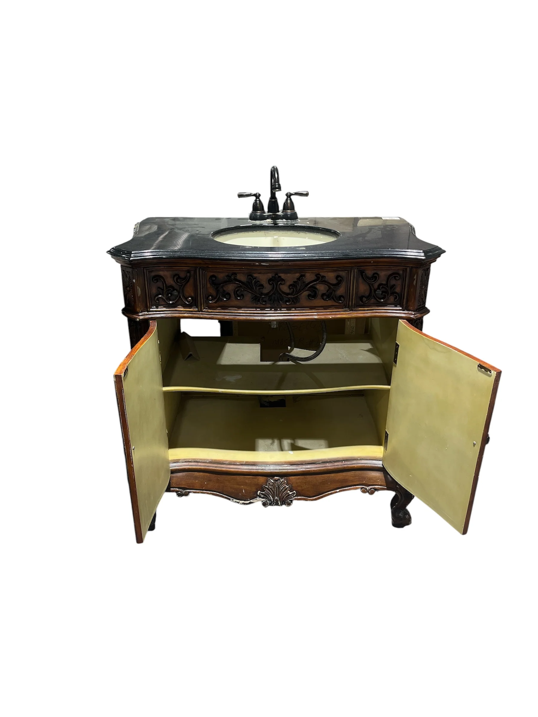 Antique Style Bathroom Vanity with Moen Faucet - Image 3