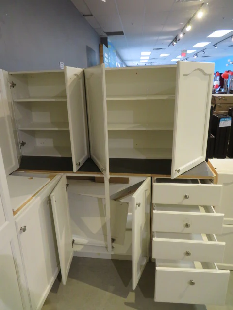 Arched-Top White Cabinet Set - Image 4