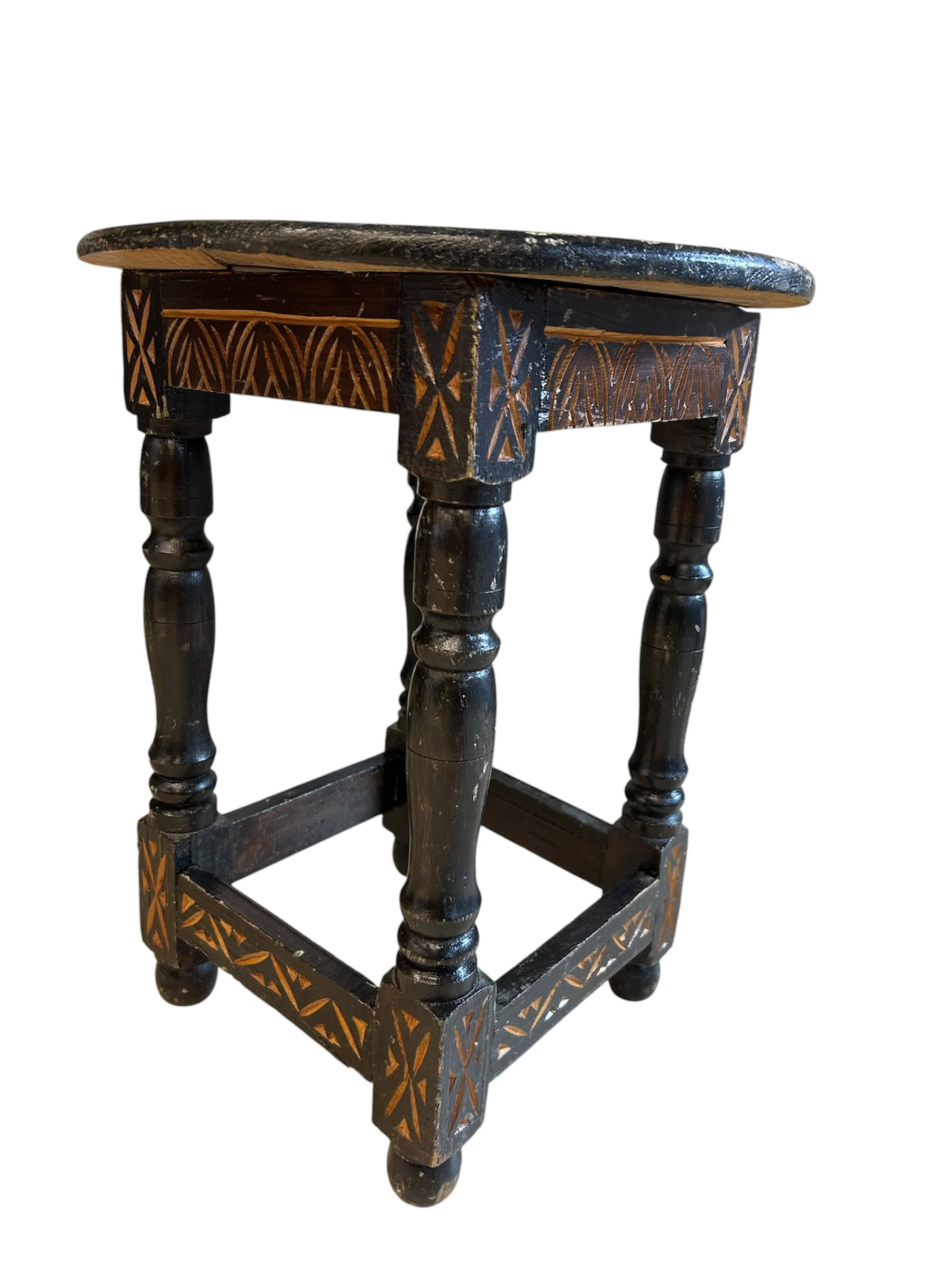 Aztec Wood Sidetable - Image 2