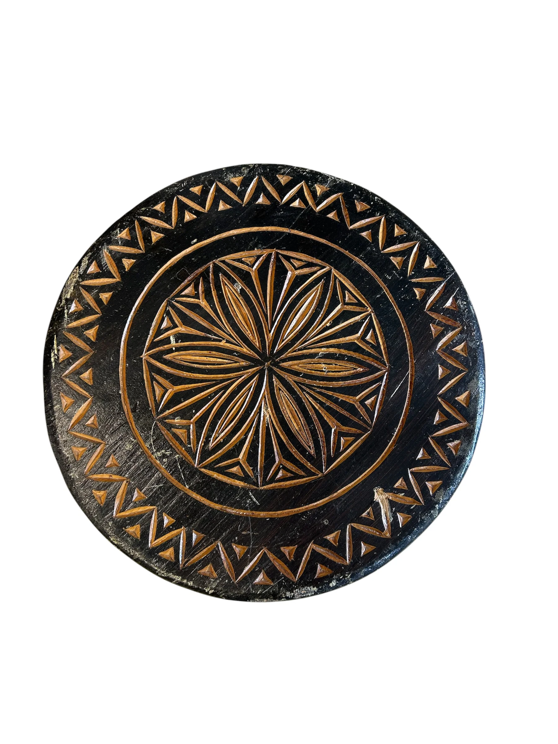 Aztec Wood Sidetable - Image 4