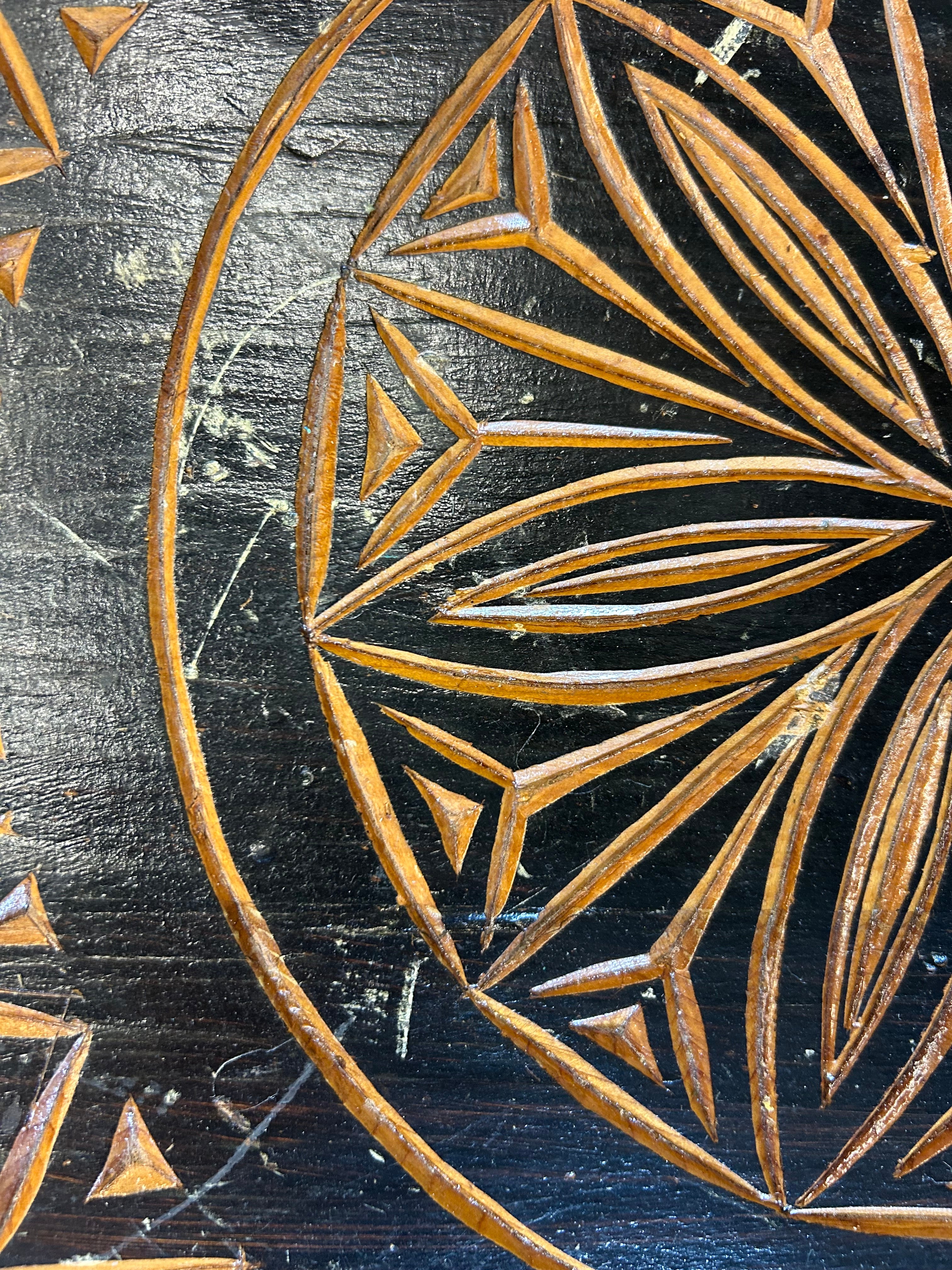 Aztec Wood Sidetable - Image 7