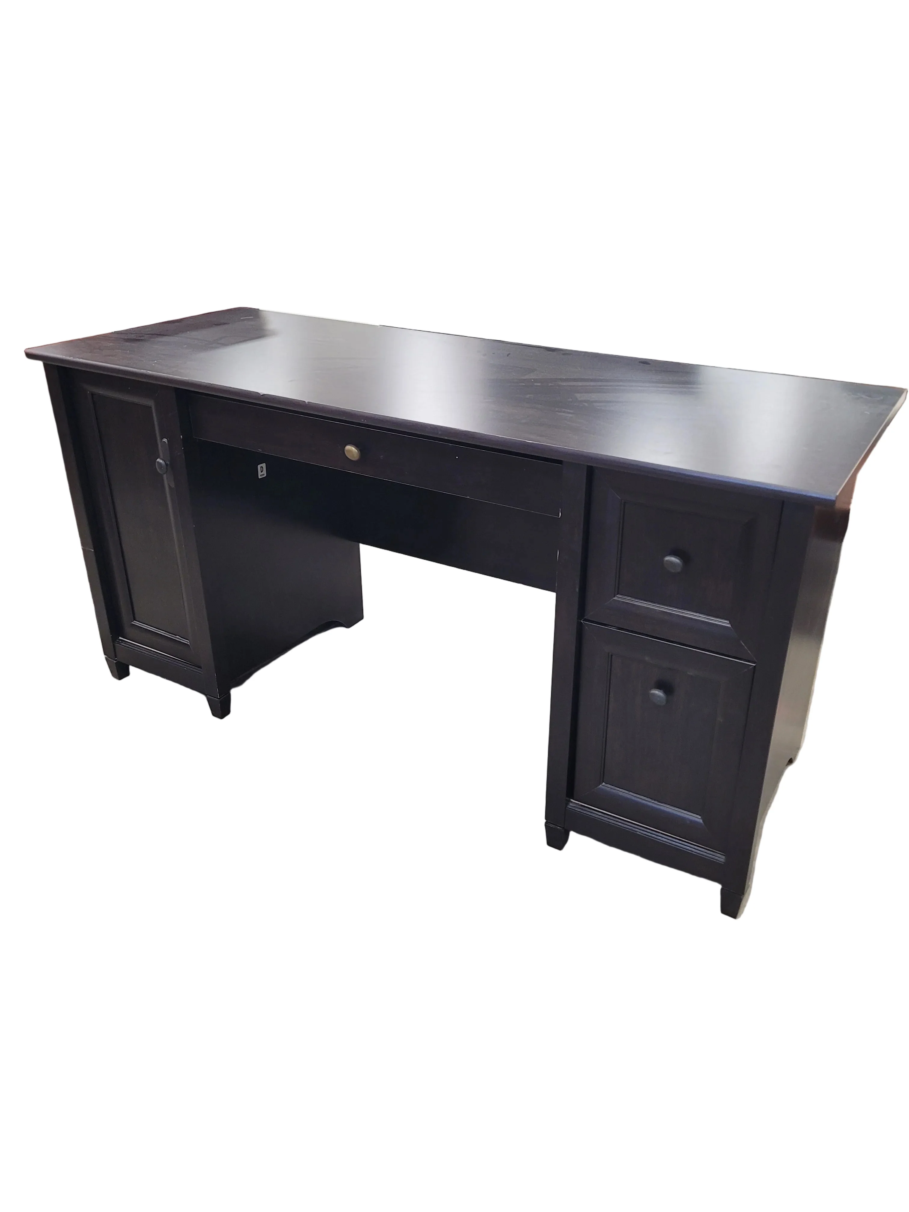 Dark Espresso Executive Desk - Image 2
