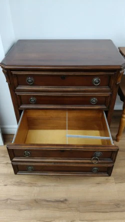 Wood File Cabinet - Image 3