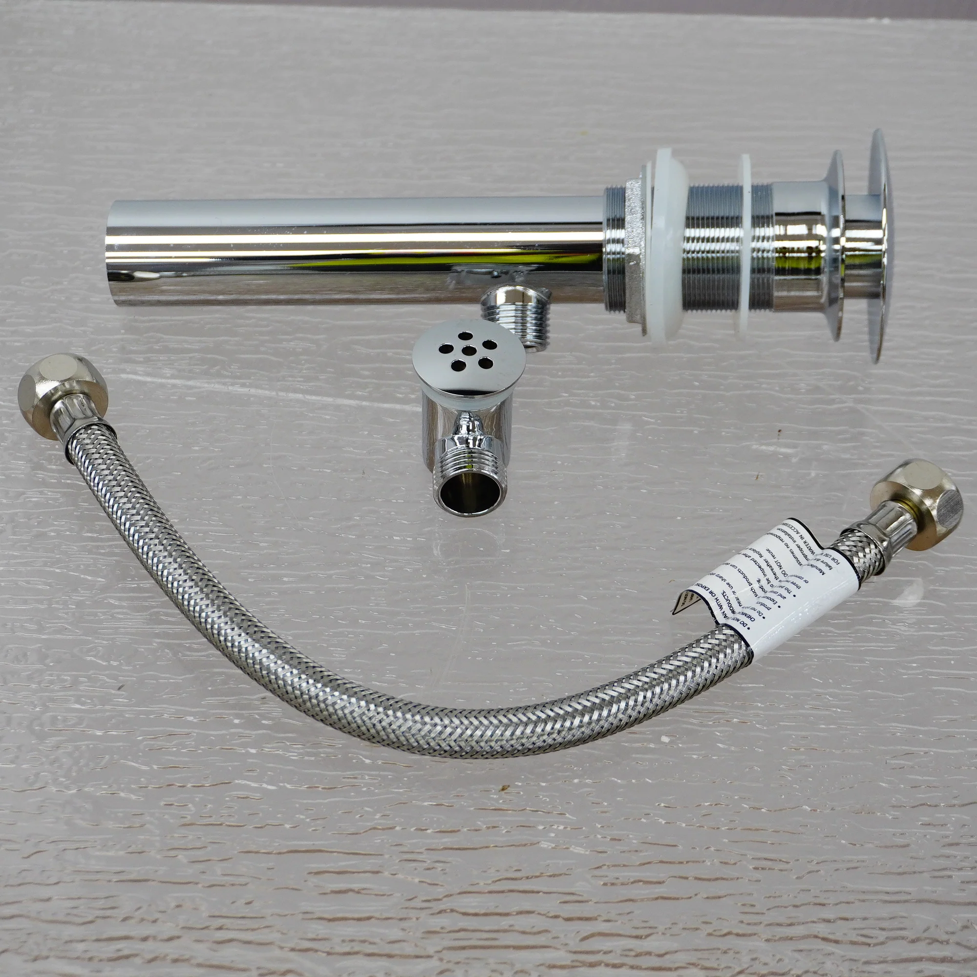 Chrome Pop-up Glass Drain & Overflow for Bathroom Sink – TY-5632C-1 - Image 10