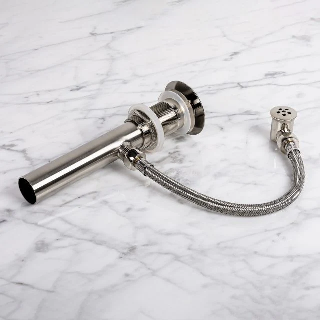 Chrome Pop-up Glass Drain & Overflow for Bathroom Sink – TY-5632C-1 - Image 3