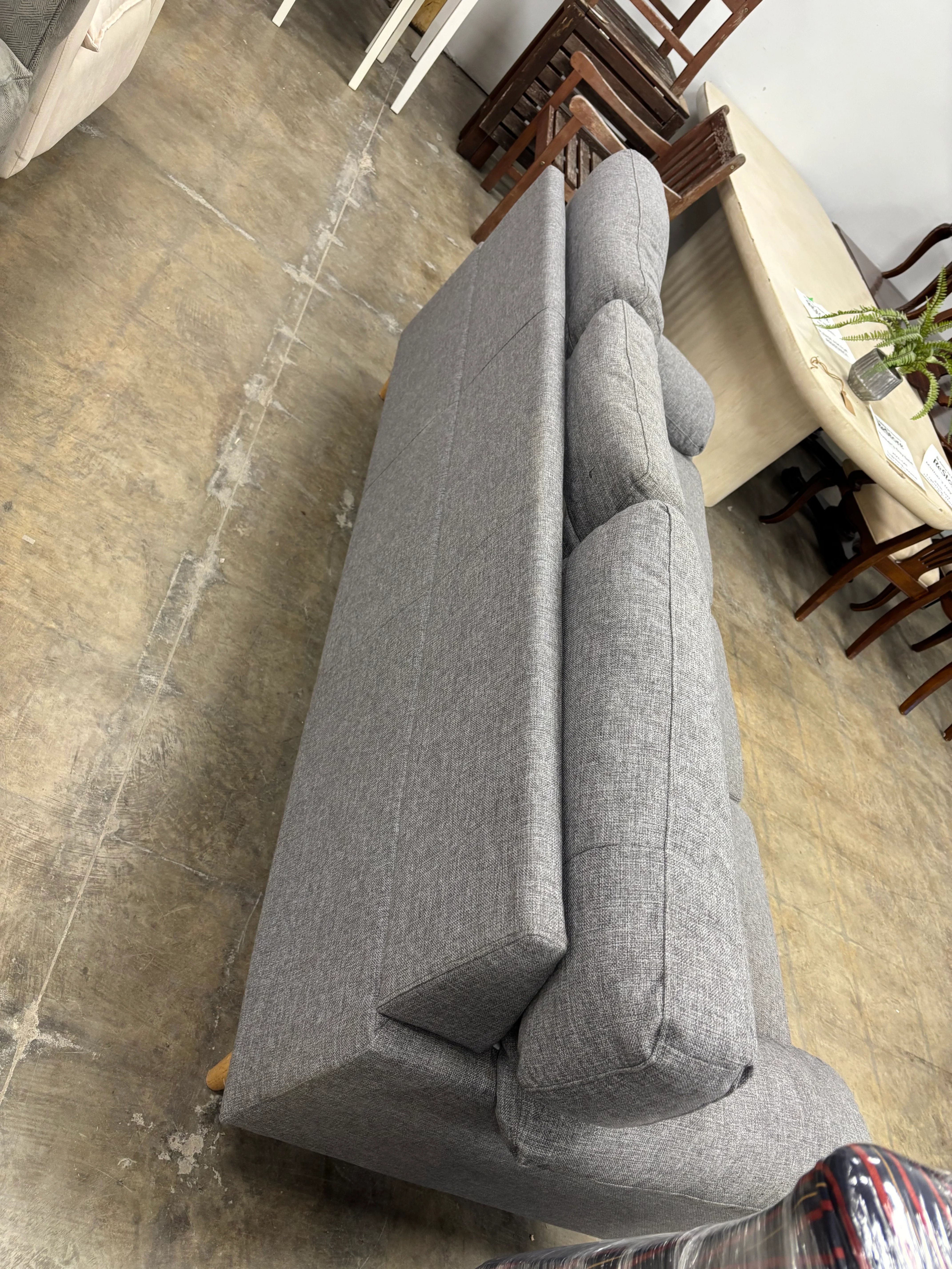 Contemporary Grey 3-Seater Sofa - Image 3