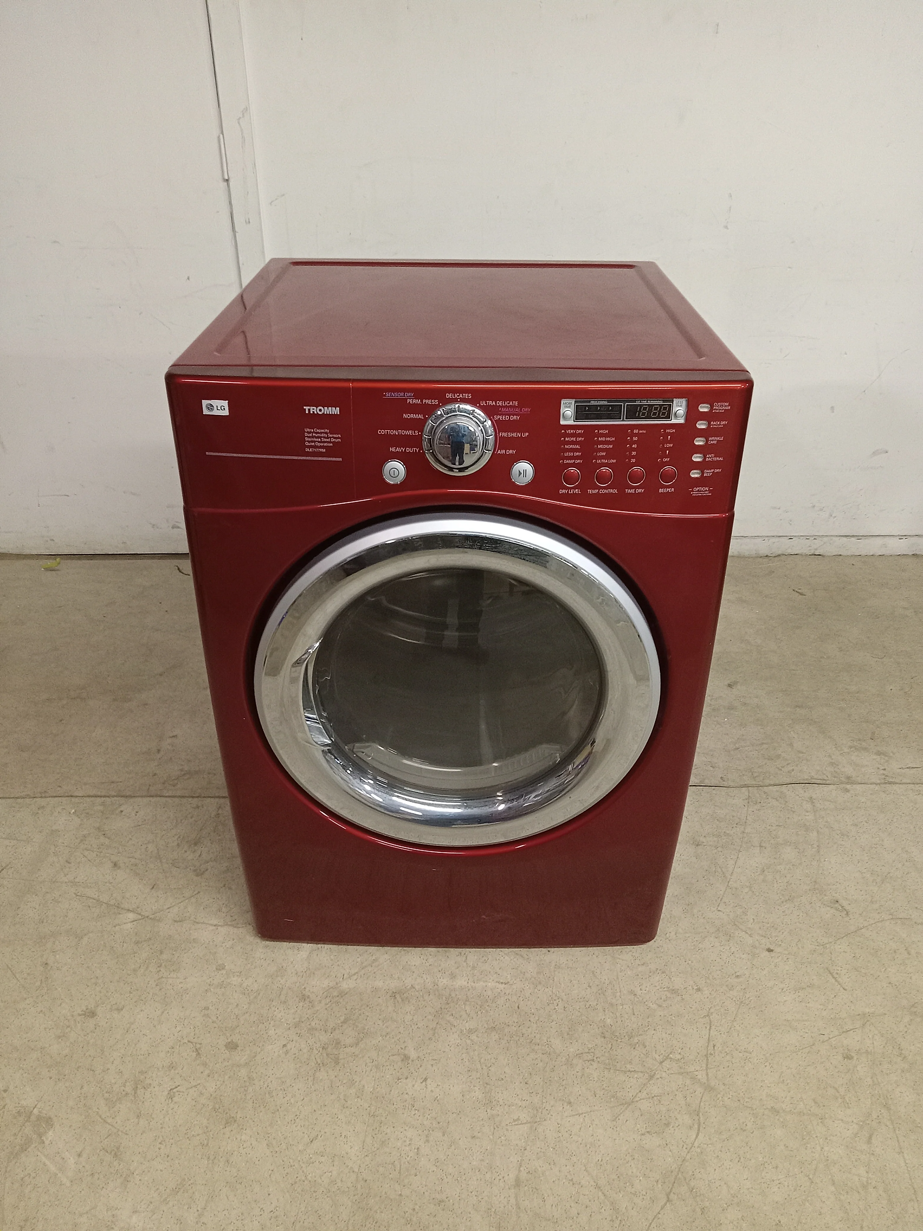 27"W Red LG Laundry Dryer