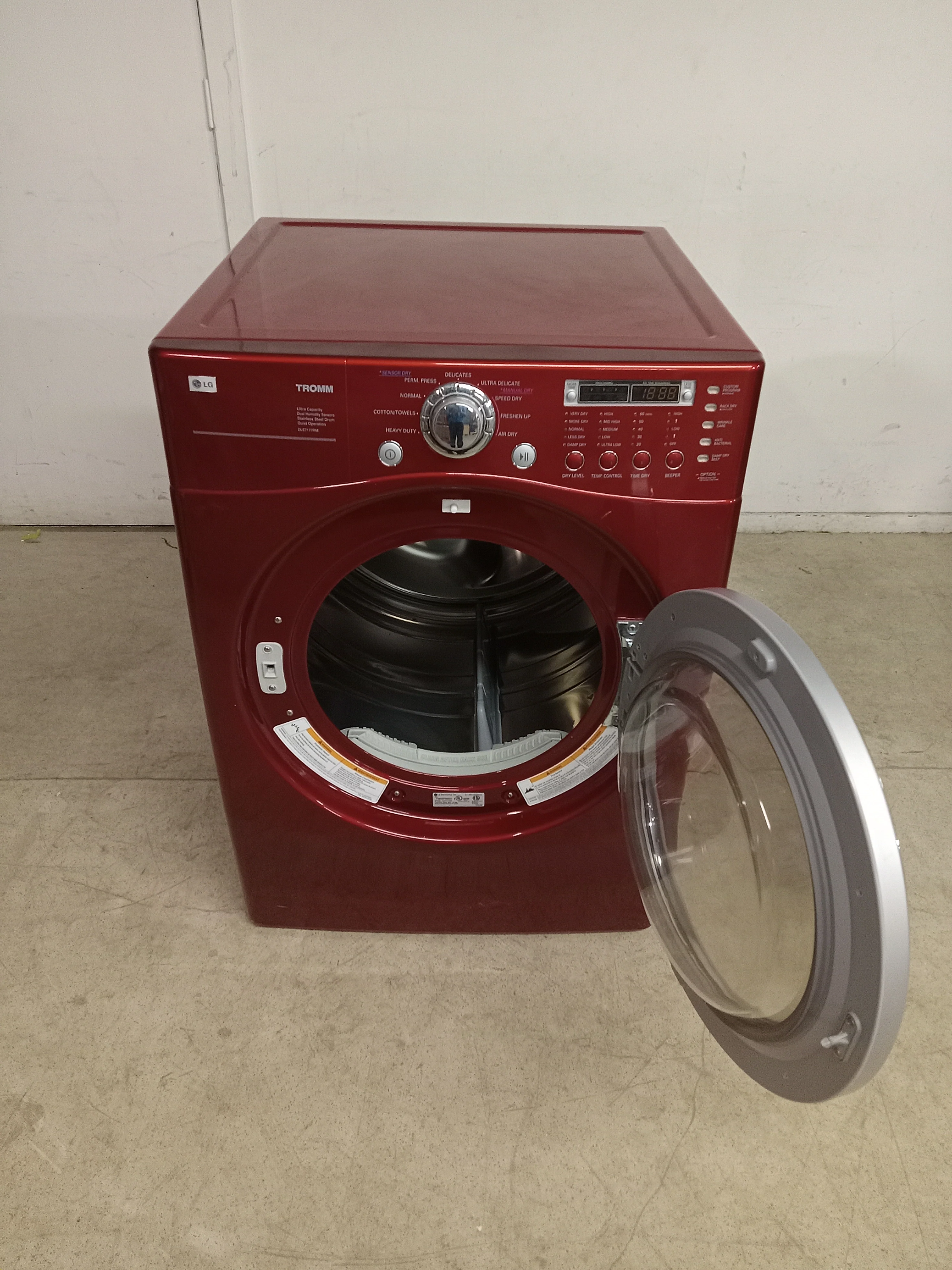 27"W Red LG Laundry Dryer - Image 2