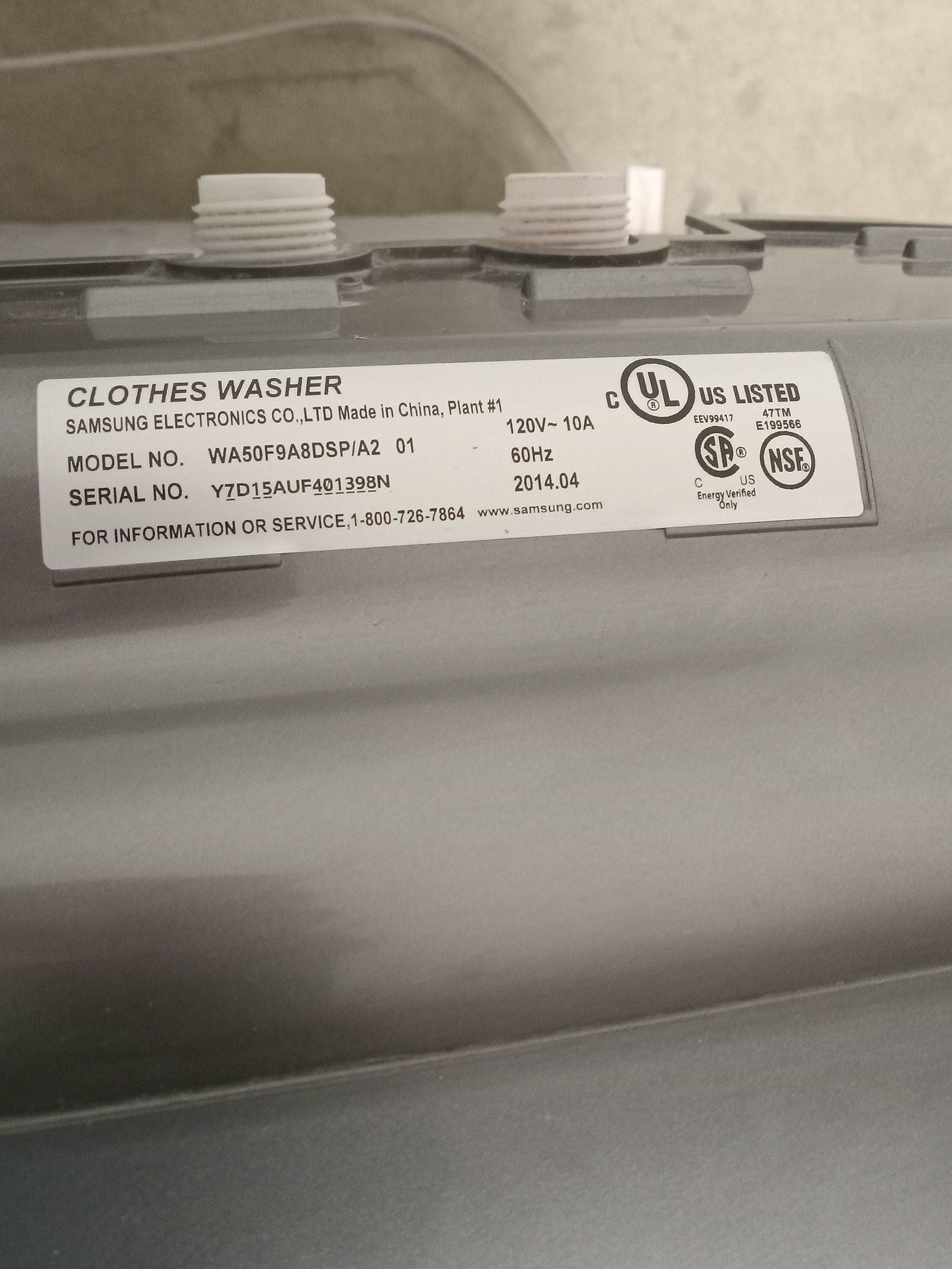27"W Samsung Top Load Washer - Image 5