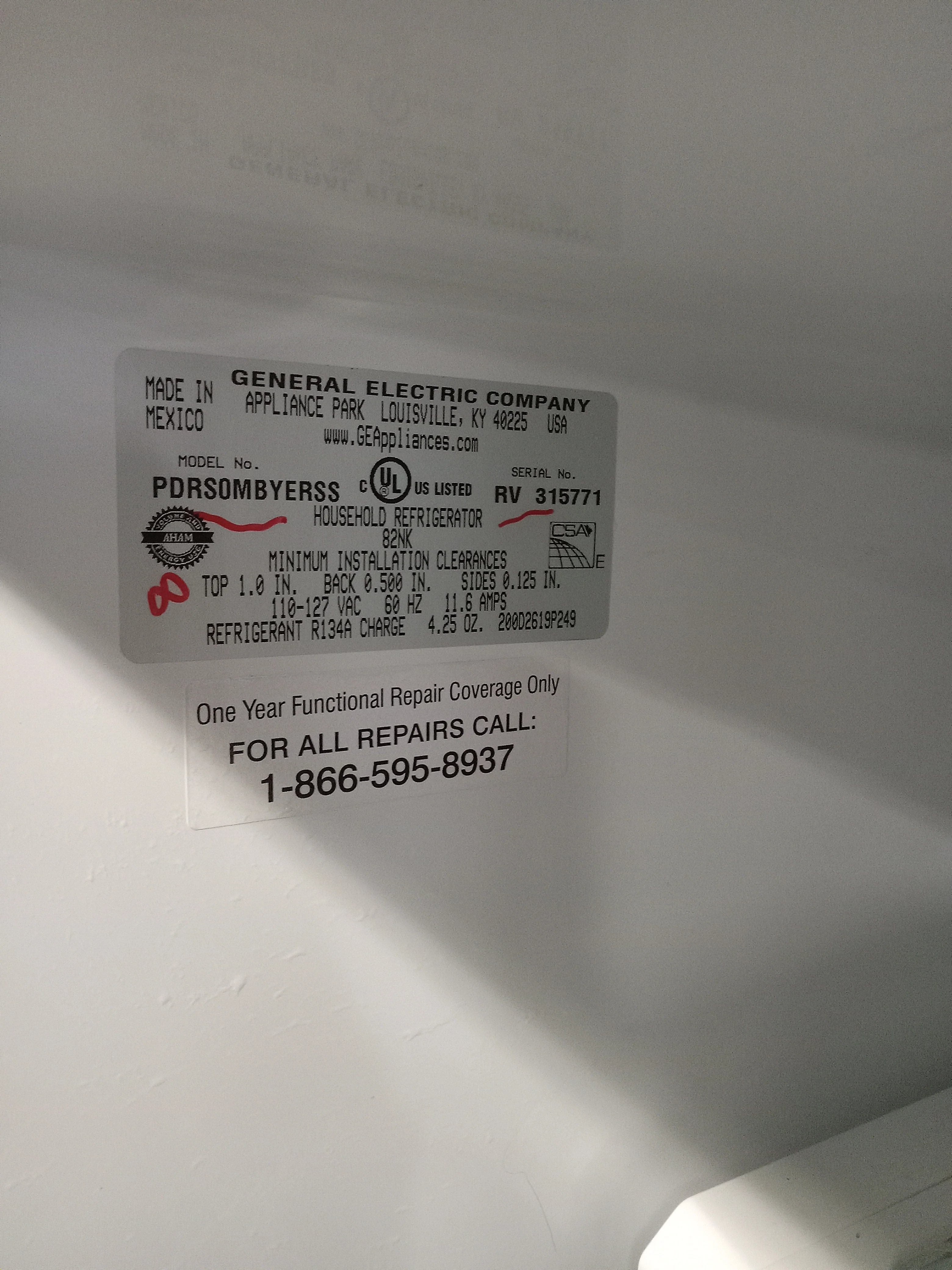 30"W General Electric Stainless Steel Refrigerator - Image 5