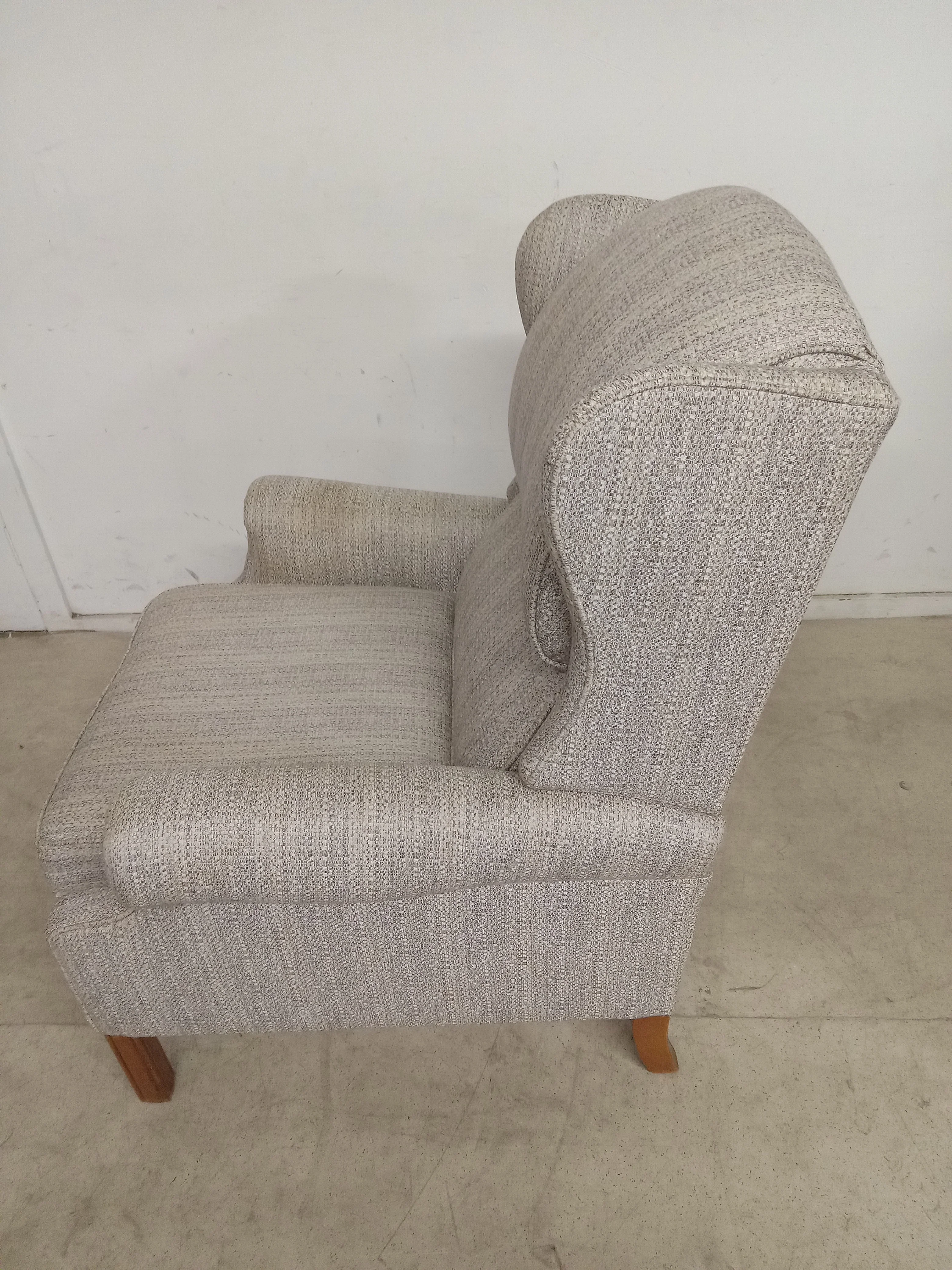27"W Grey Reclining Armchair - Image 2