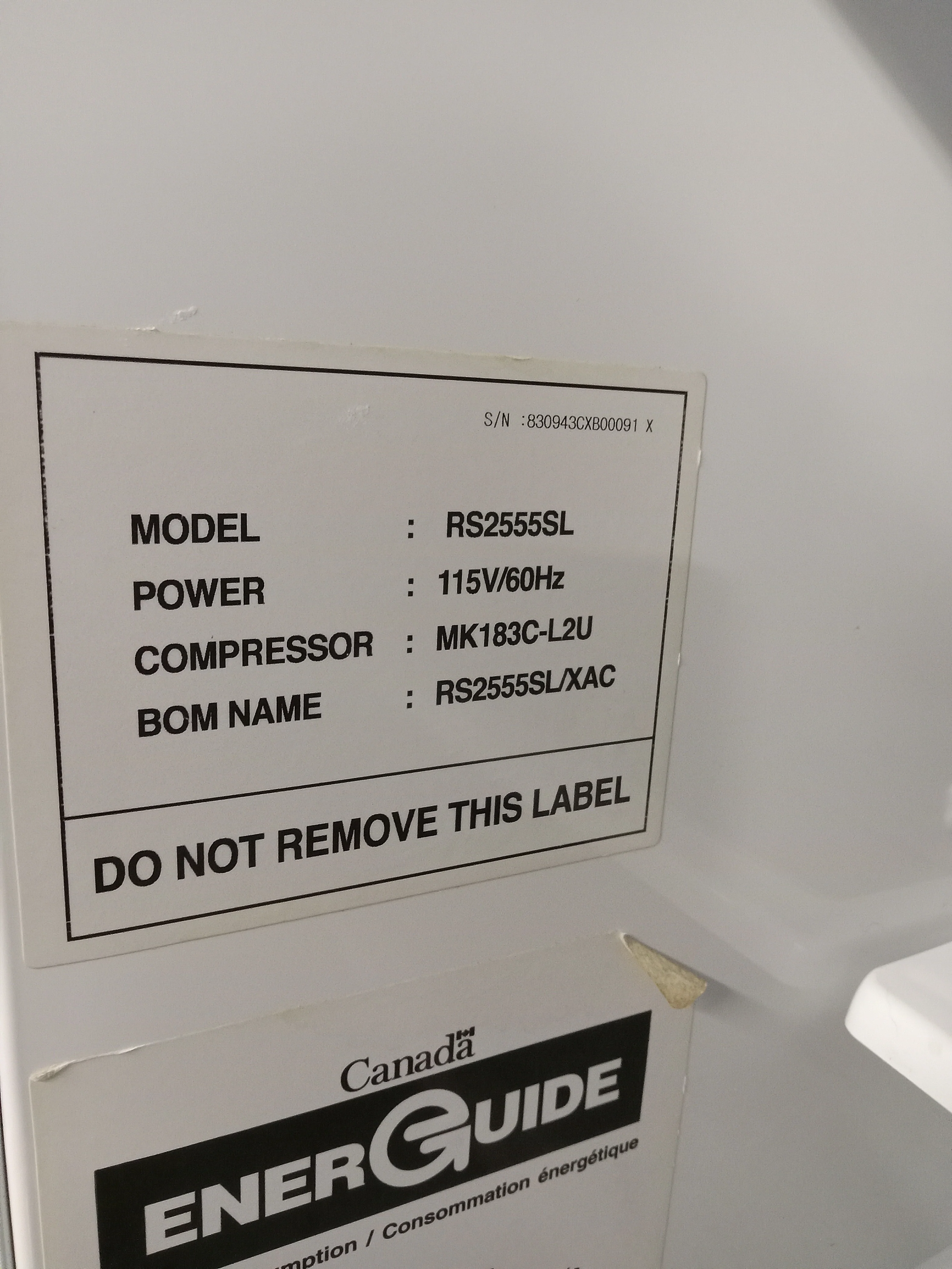 36"W Samsung Side by Side Refrigerator - Image 8