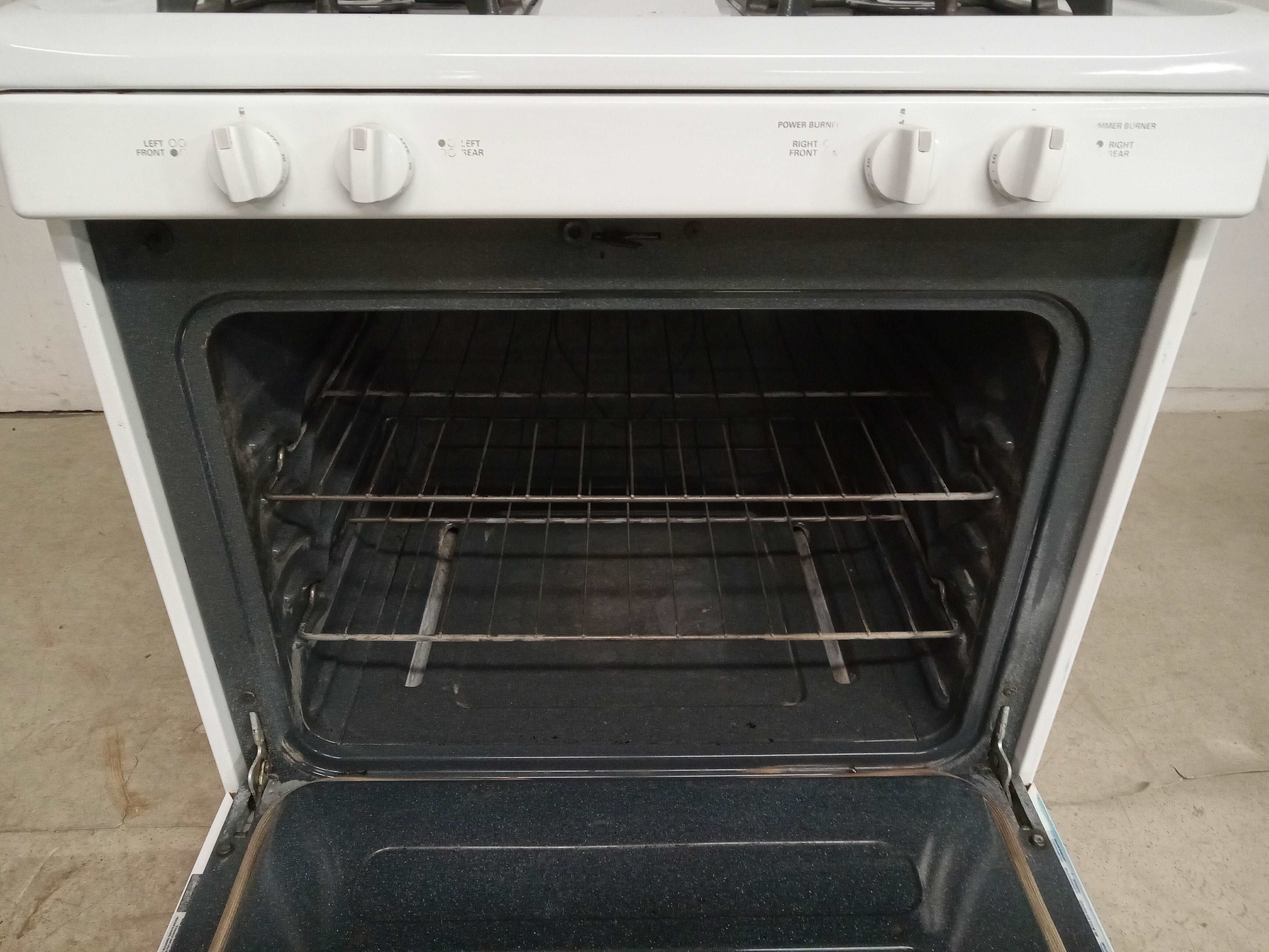 30"W White Kenmore Gas Range - Image 5