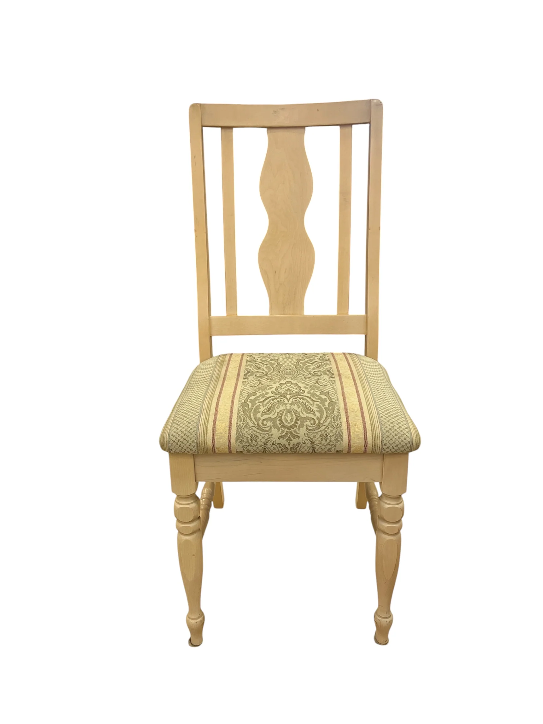 Cream Tone Wood Dining Table with 6 Chairs - Image 5