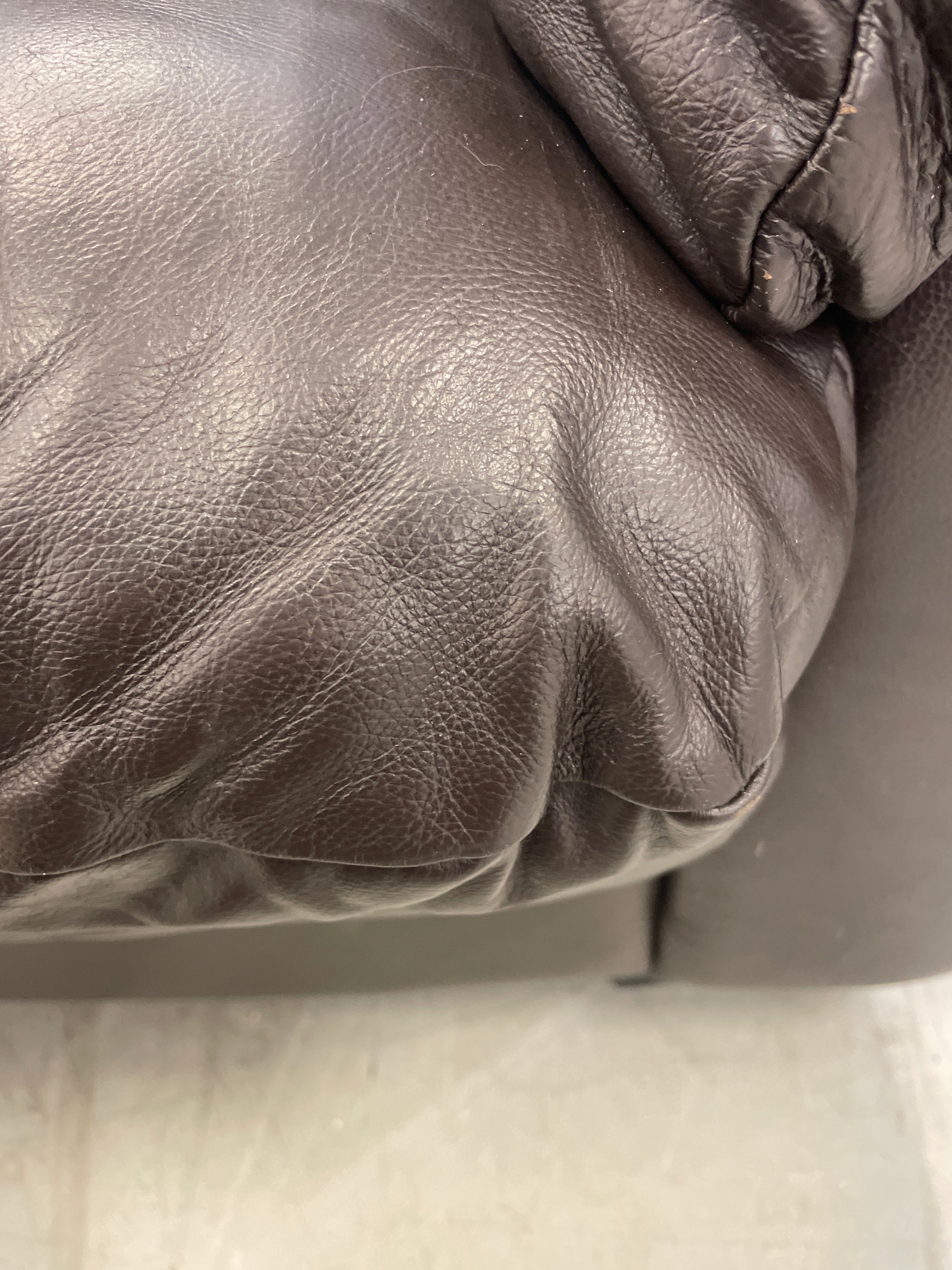 Dark Brown Leather 3-seat Sofa - Image 4