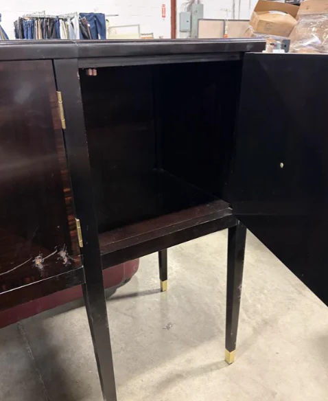 Dark Espresso Sideboard with Brass Hardware - Image 3