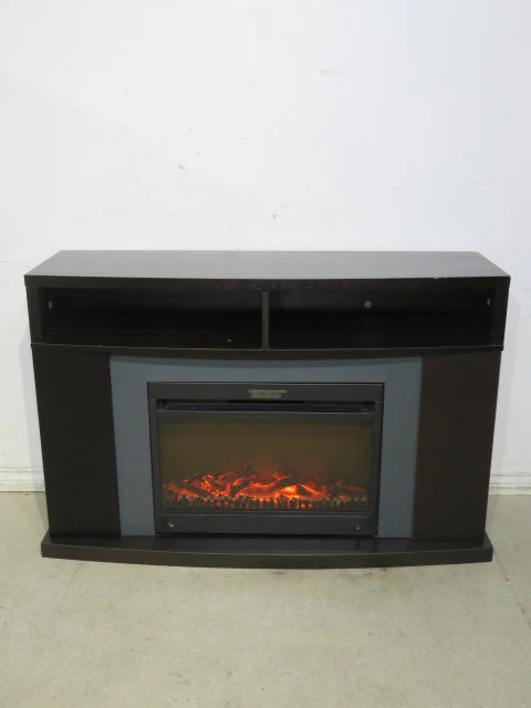 Dark Mantel with Electric Fireplace - Image 2