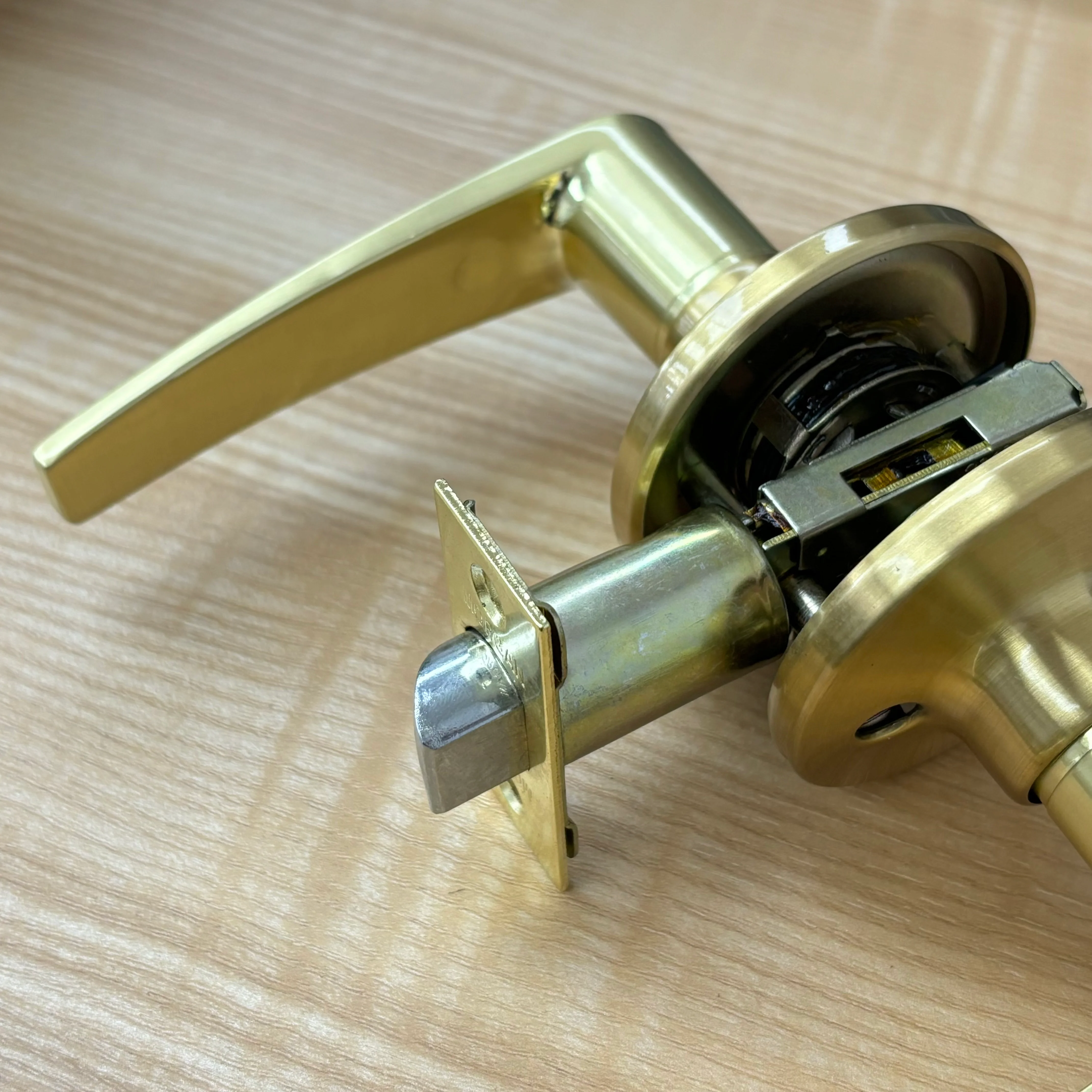 Door Passage Lever Set – Brushed Gold, 3820PS - Image 5
